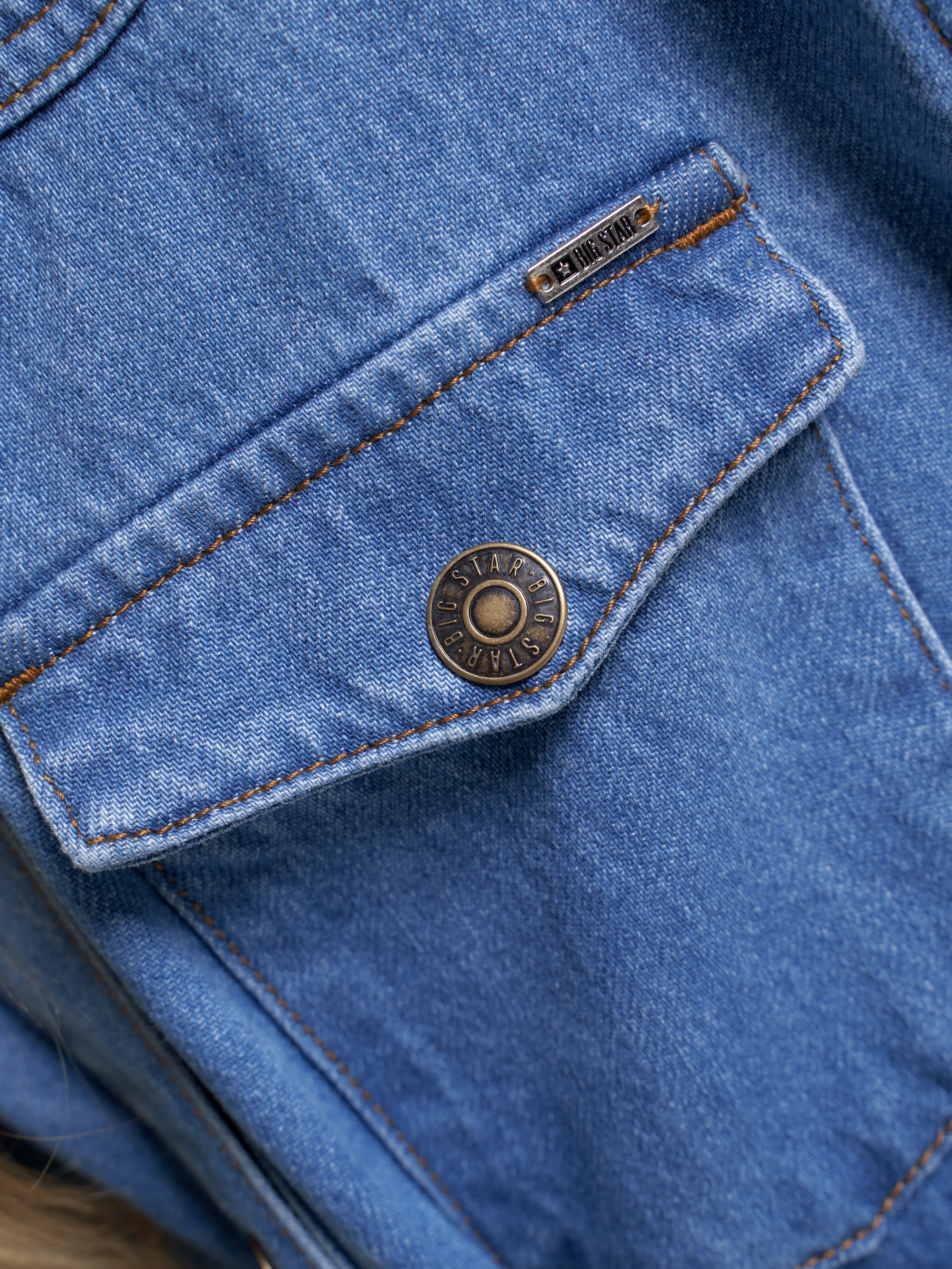 Kombinezon dziewczęcy jeansowy niebieski Quinn 129