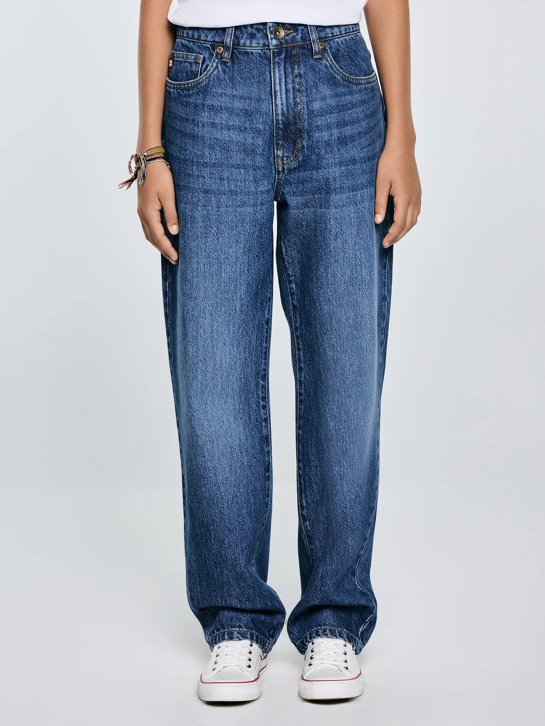 Jeansy chłopięce loose granatowe Zacky 586