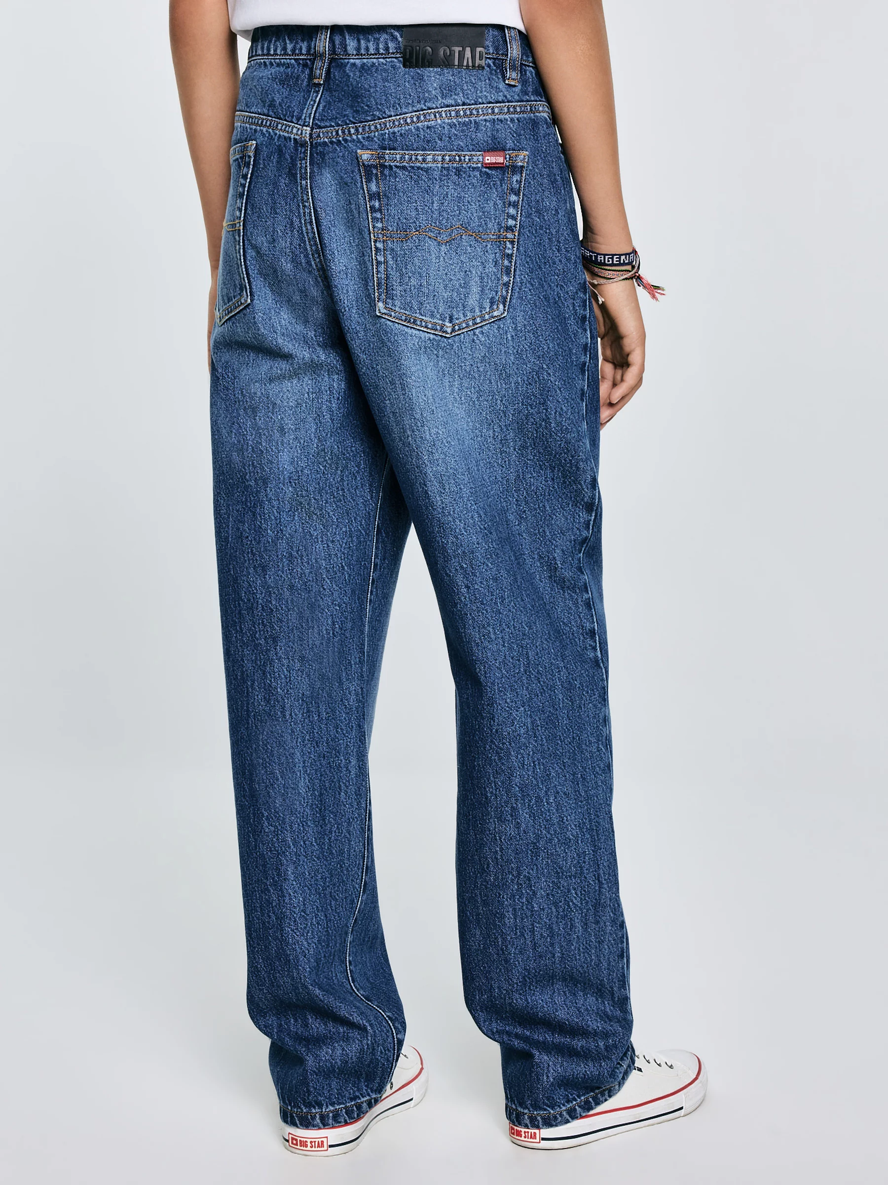 Jeansy chłopięce loose granatowe Zacky 586