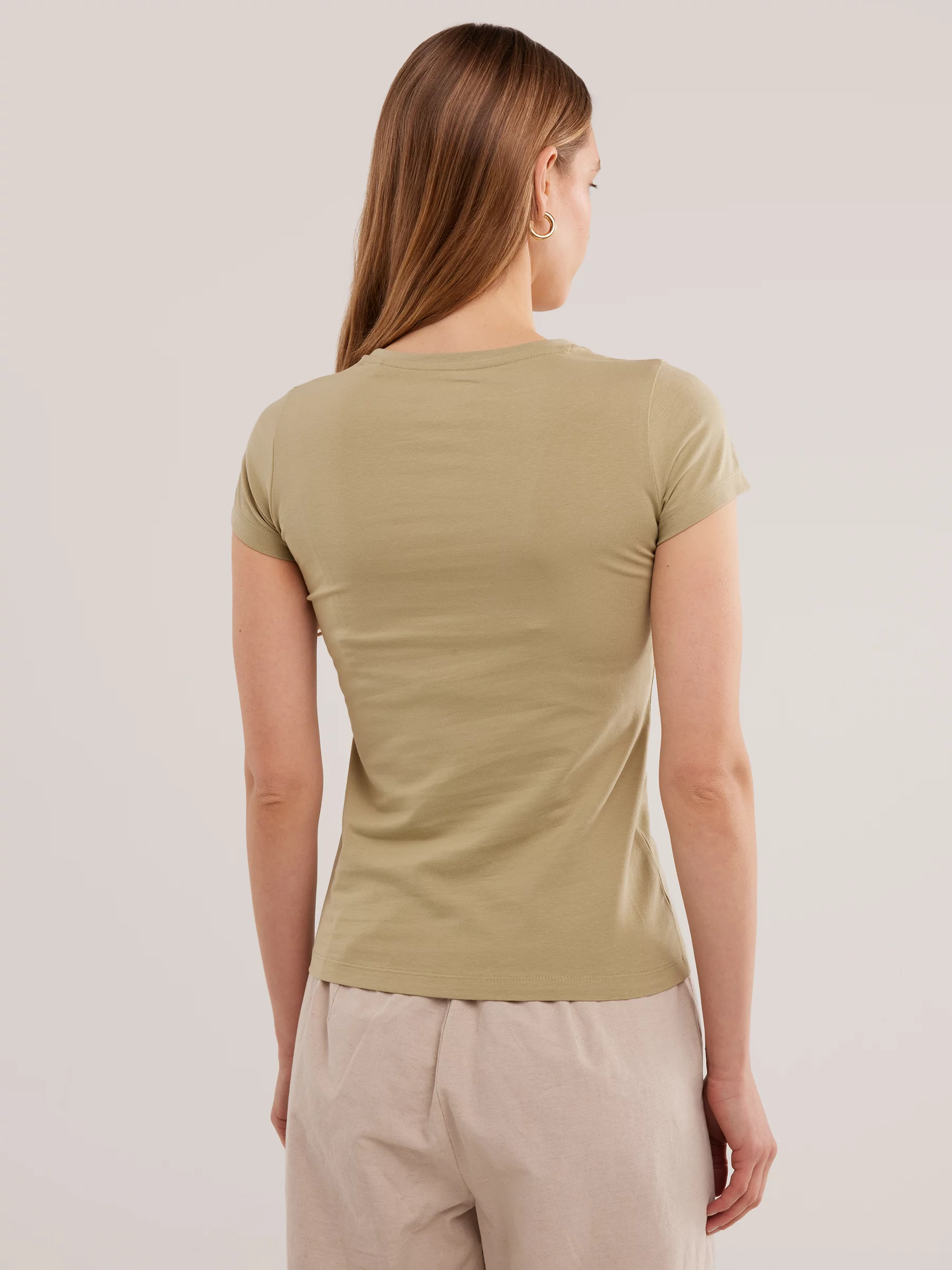 Koszulka damska z niewielkim logo zielona Irsera 300