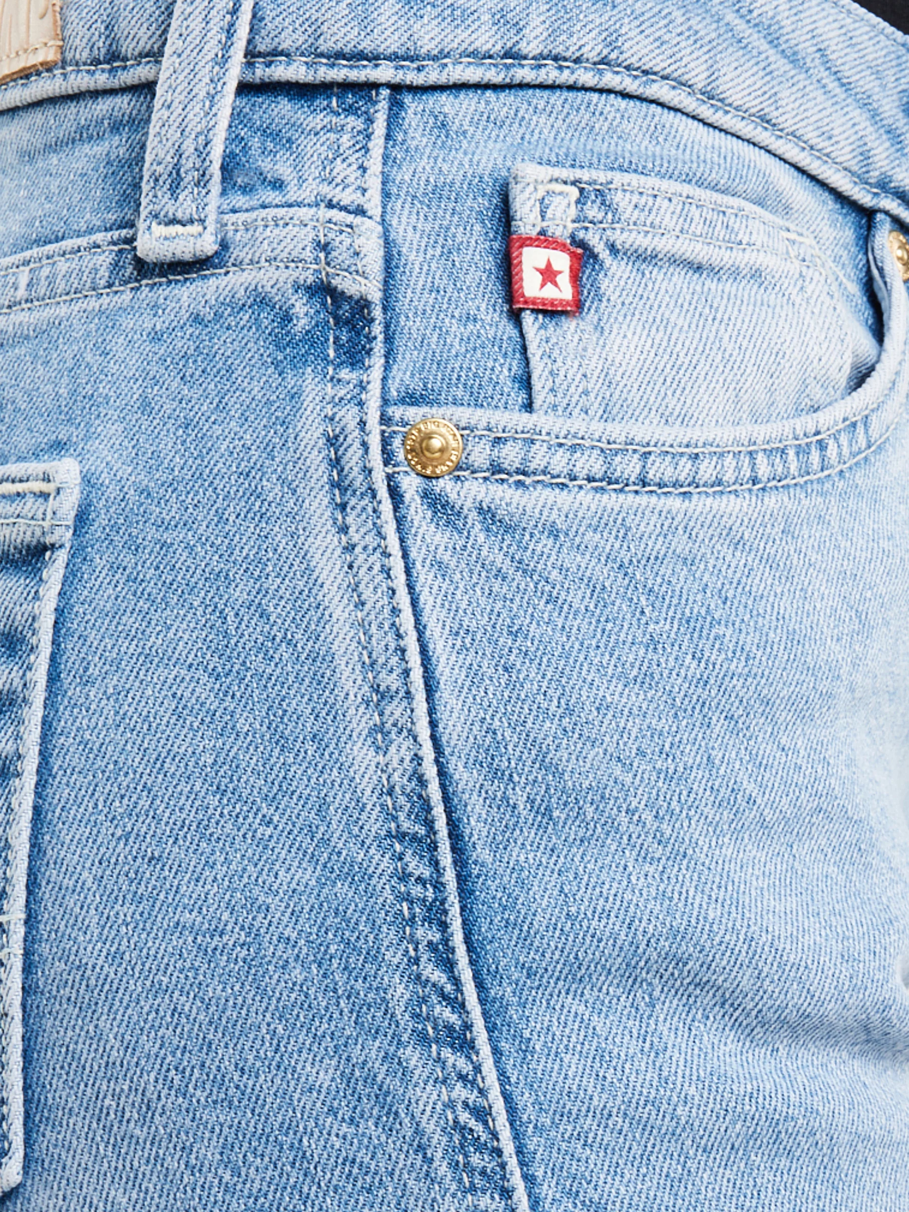 Jeansy damskie z prostą nogawką jasnoniebieskie Myrra 113