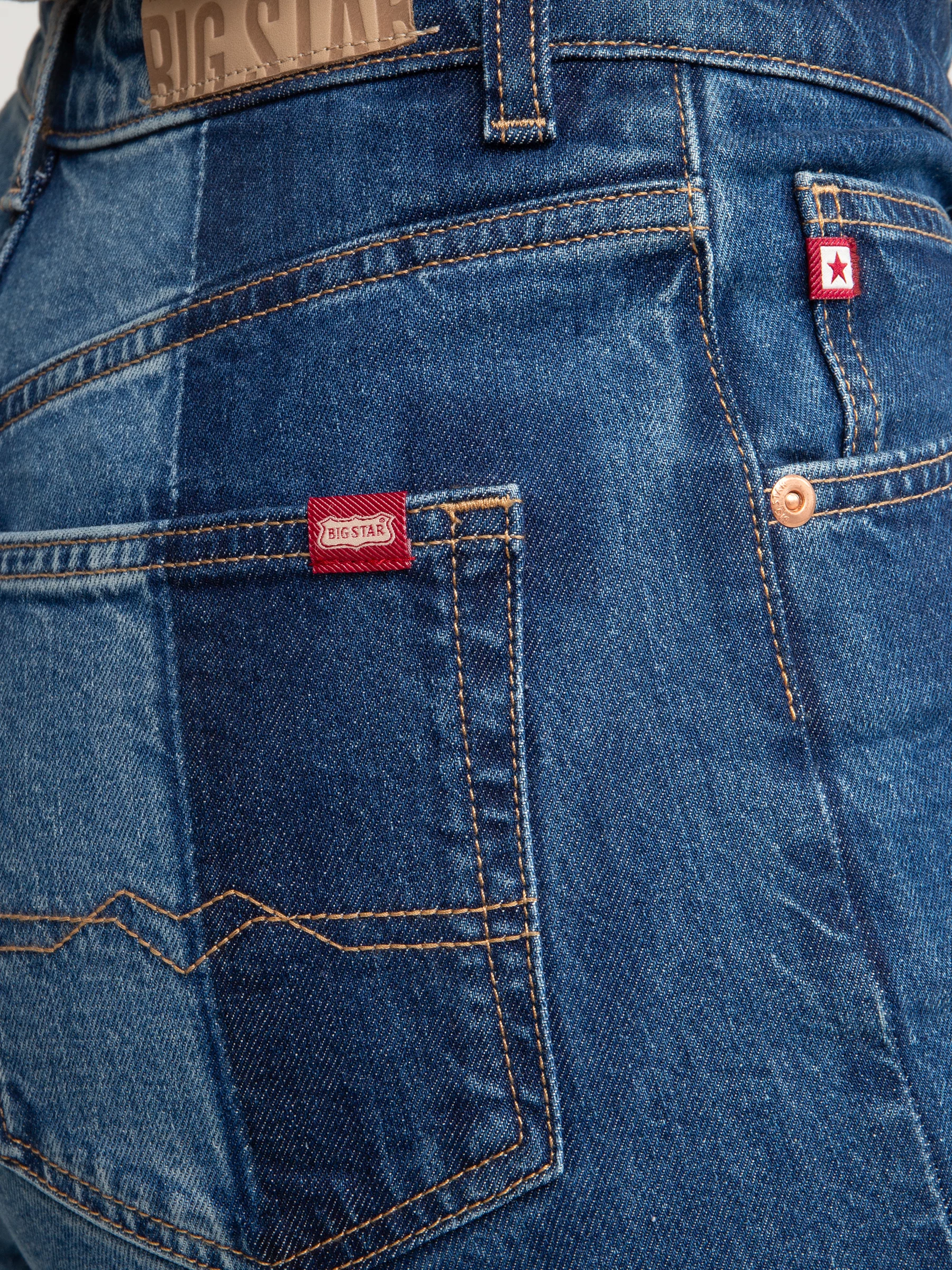 Jeansy damskie dwukolorowe niebieskie Avril 491