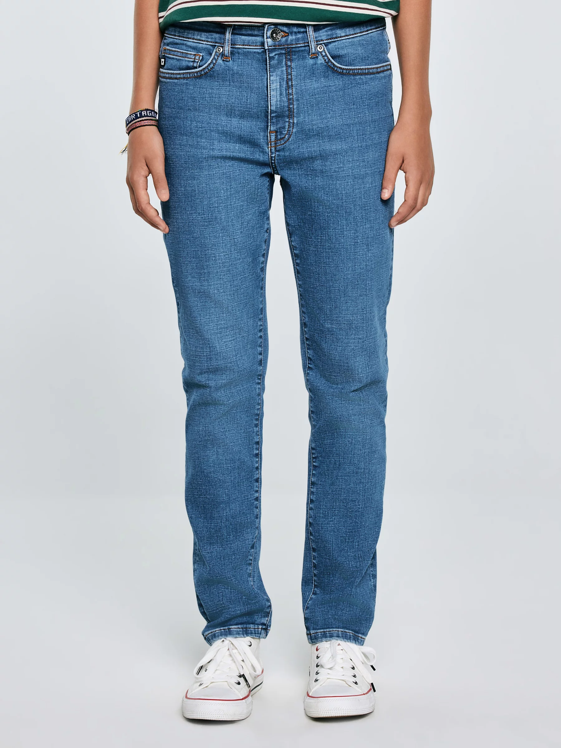 Jeansy chłopięce skinny niebieskie Eric 125