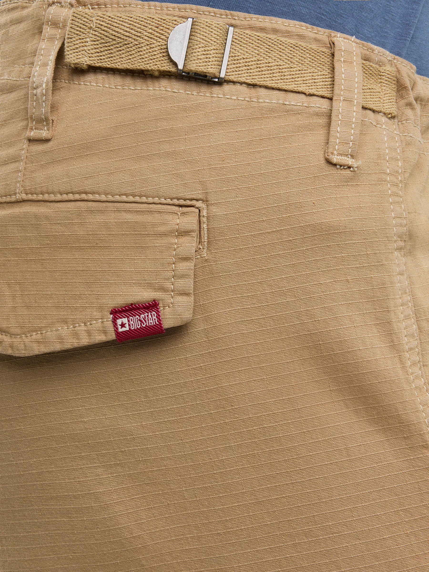 Szorty męskie z kieszeniami cargo beżowe Cargori 801