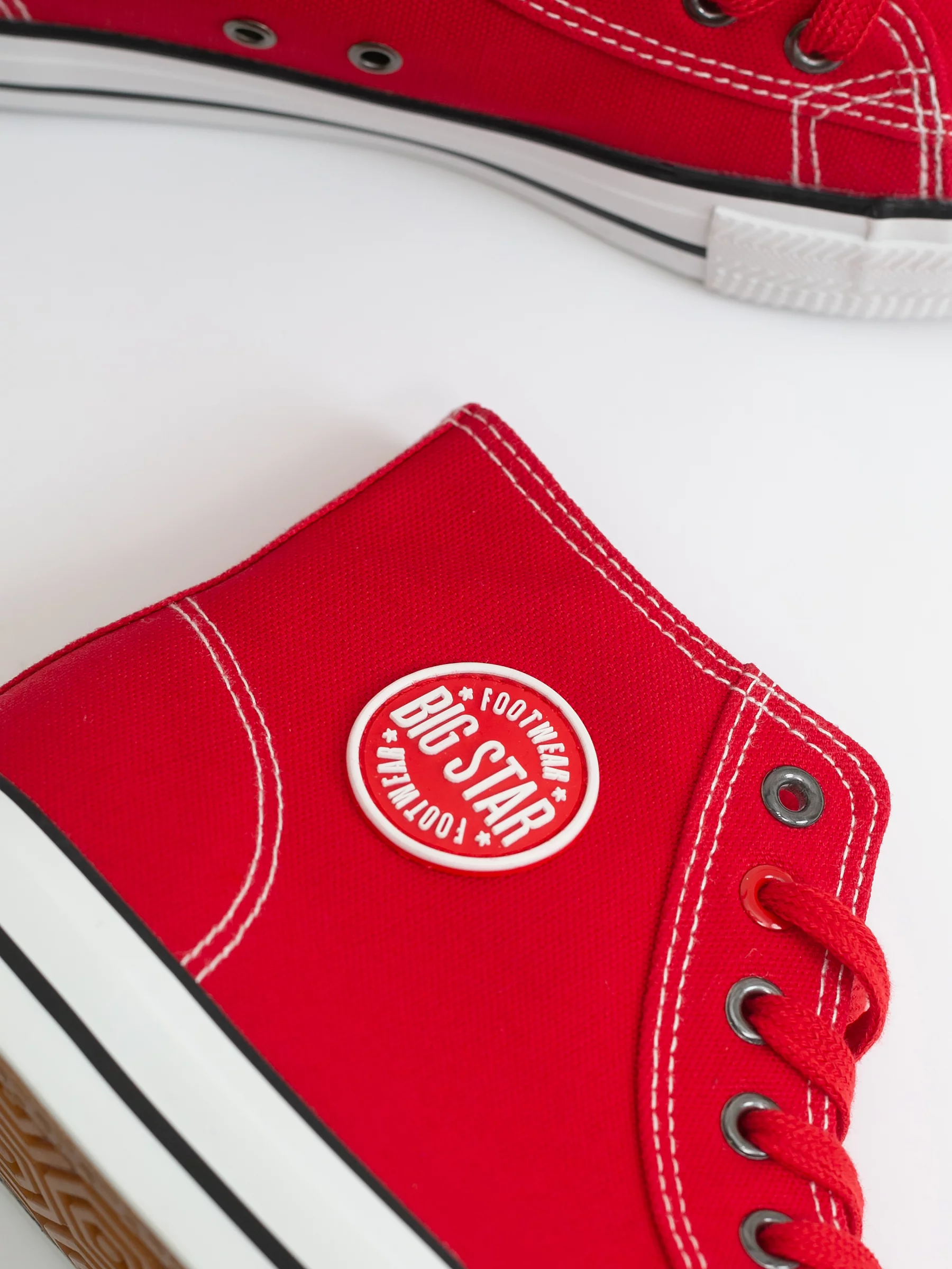 Trampki męskie wysokie czerwone JJ174607 603