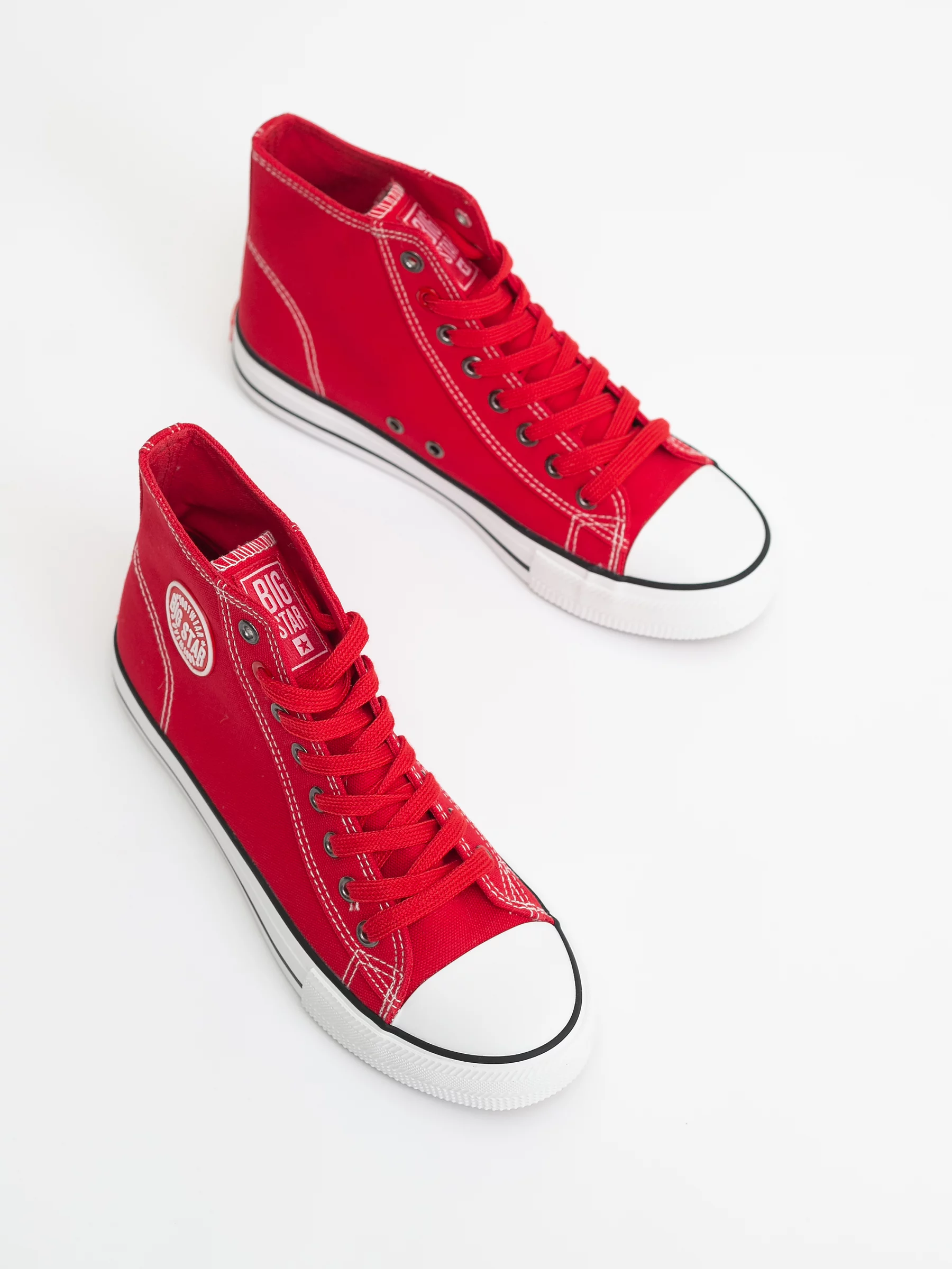 Trampki męskie wysokie czerwone JJ174607 603