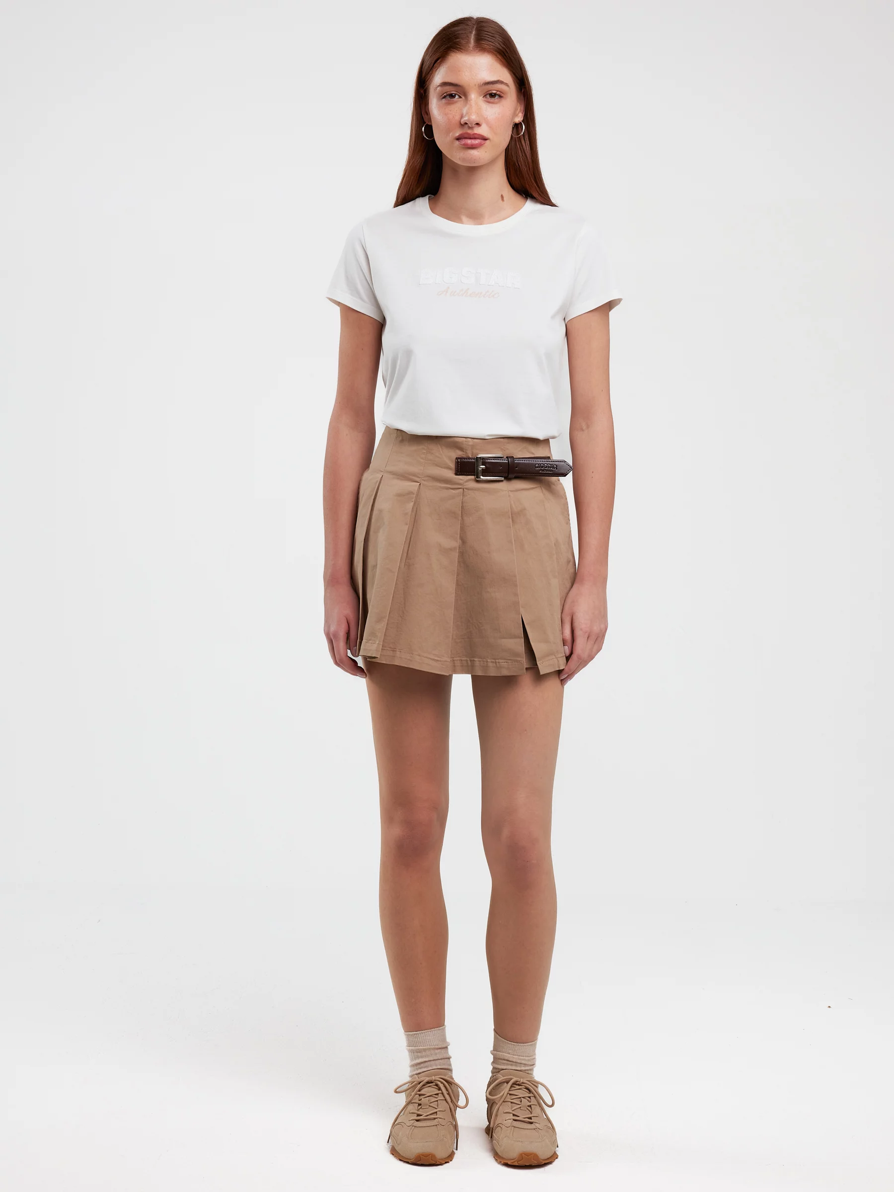 Koszulka damska z logo BIG STAR z kolekcji Authentic biała Della 100