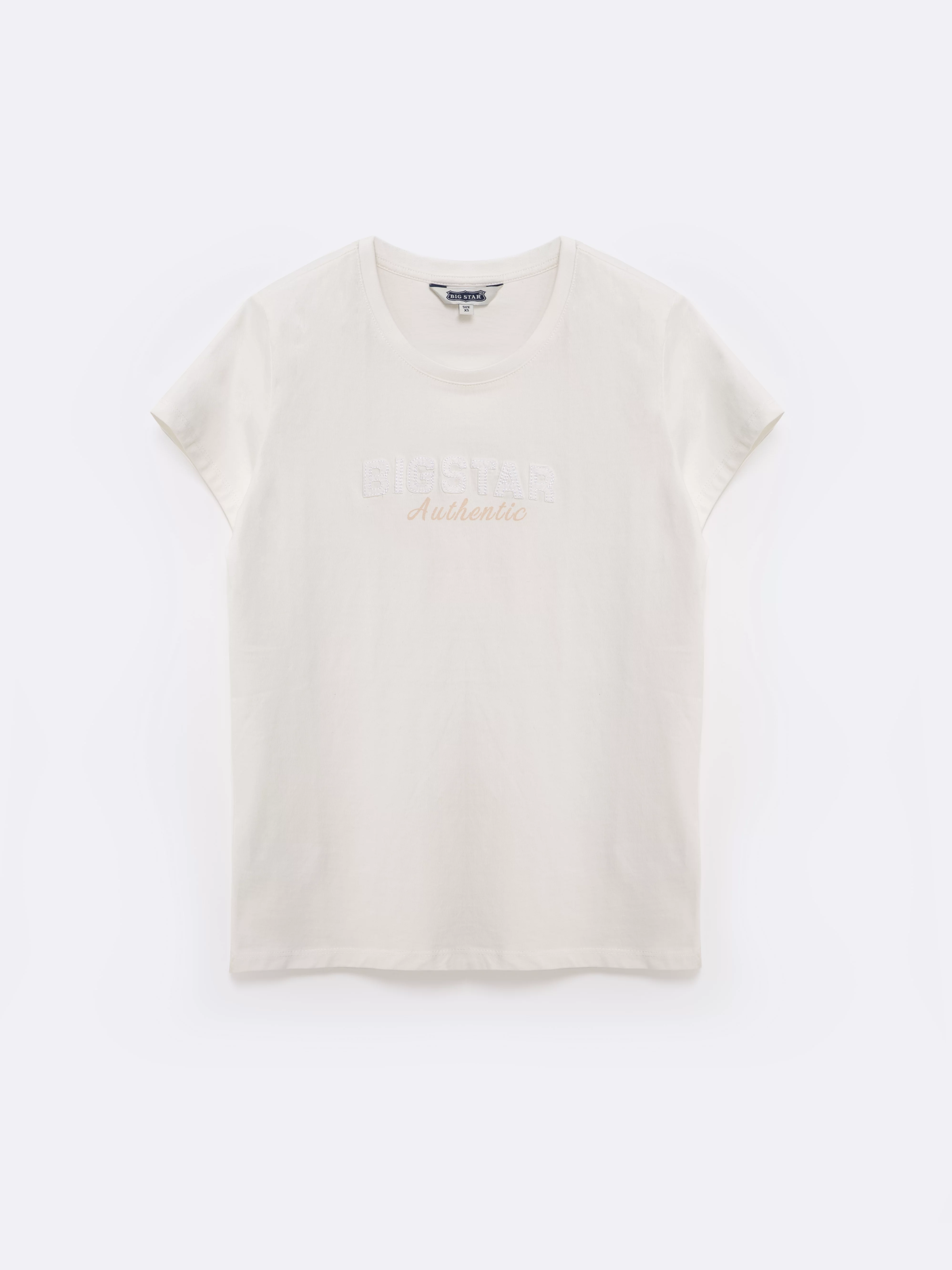 Koszulka damska z logo BIG STAR z kolekcji Authentic biała Della 100
