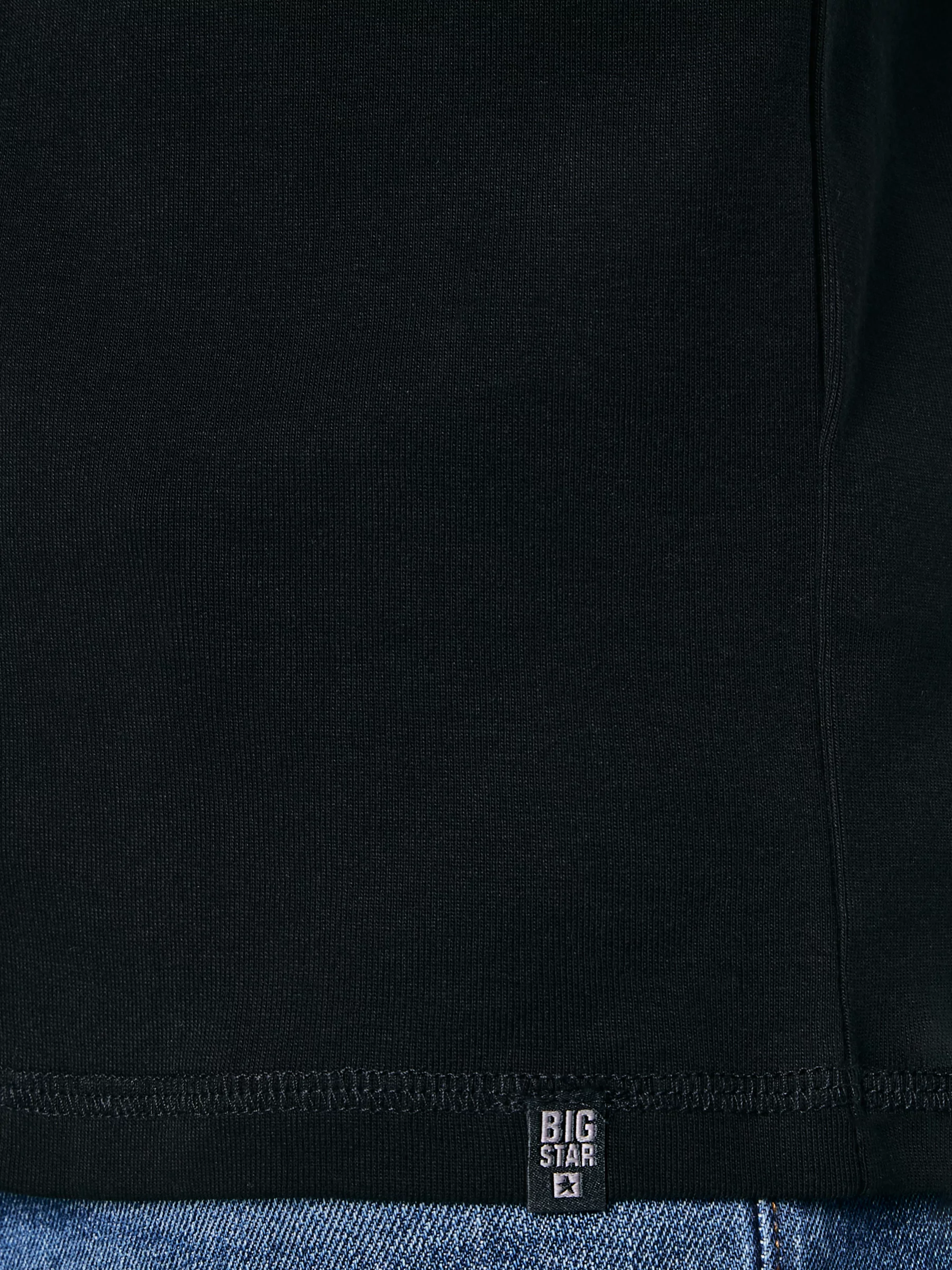 Koszulka męska z długim rękawem czarna Classical 906