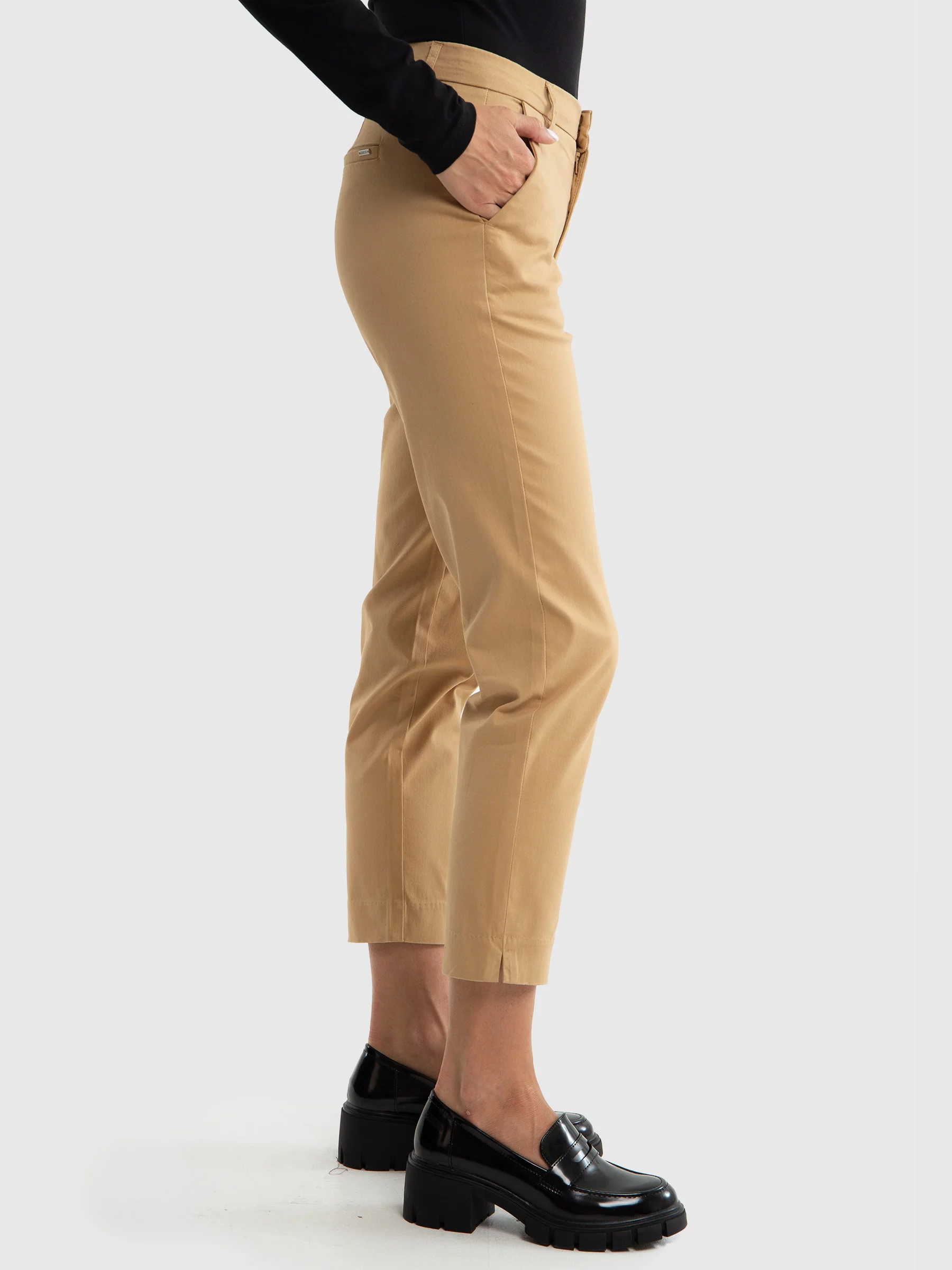 Spodnie damskie chinosy beżowe Danai 801