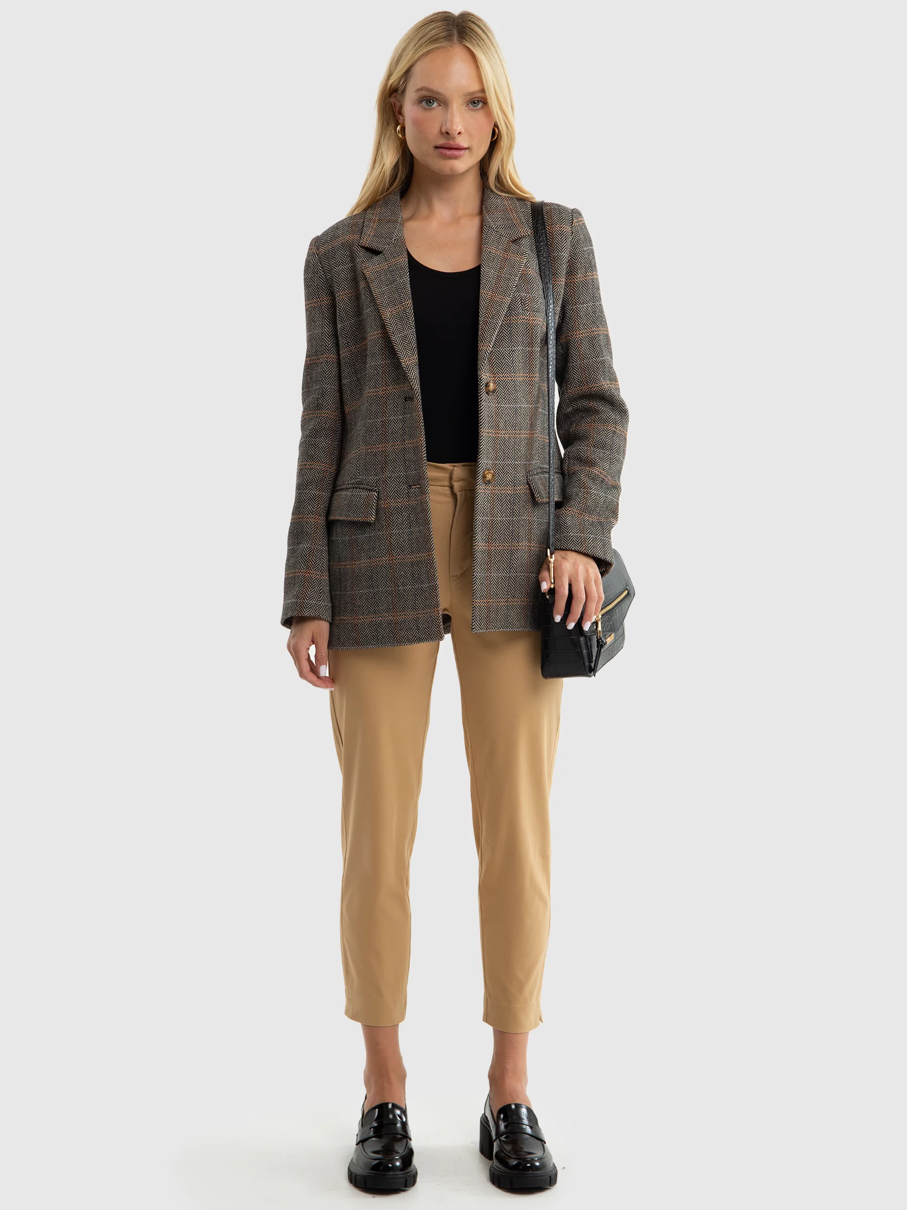 Spodnie damskie chinosy beżowe Danai 801