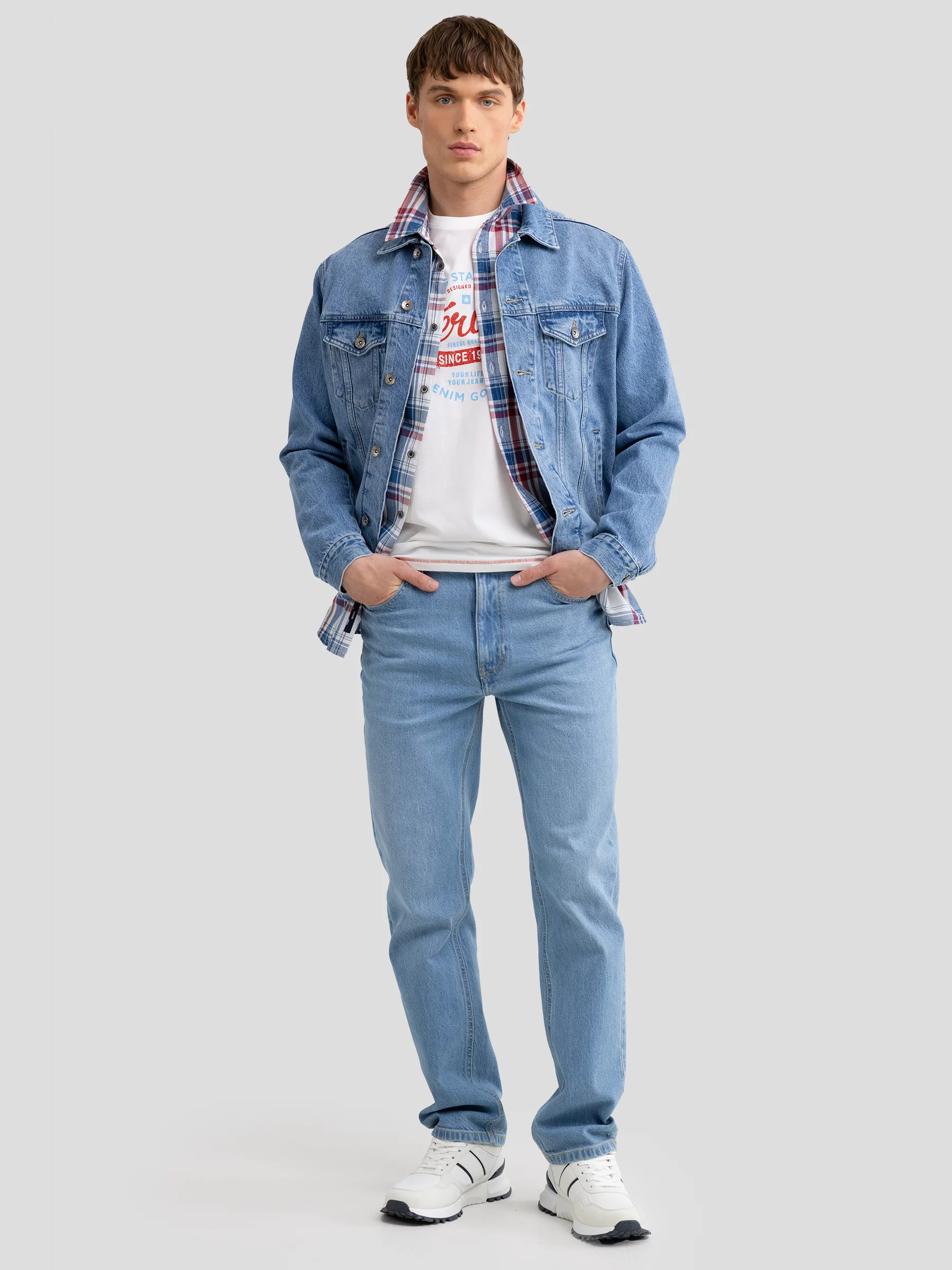 Sneakersy męskie białe RR174291 101