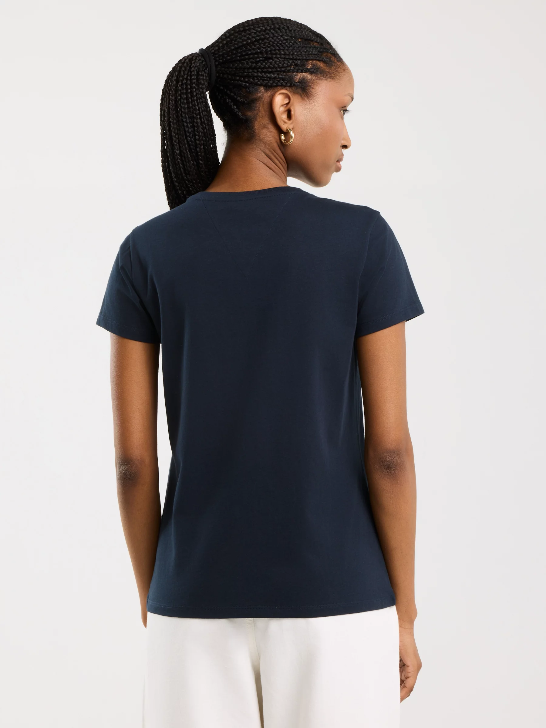 Koszulka damska bawełniana z nadrukiem granatowa Benea 403