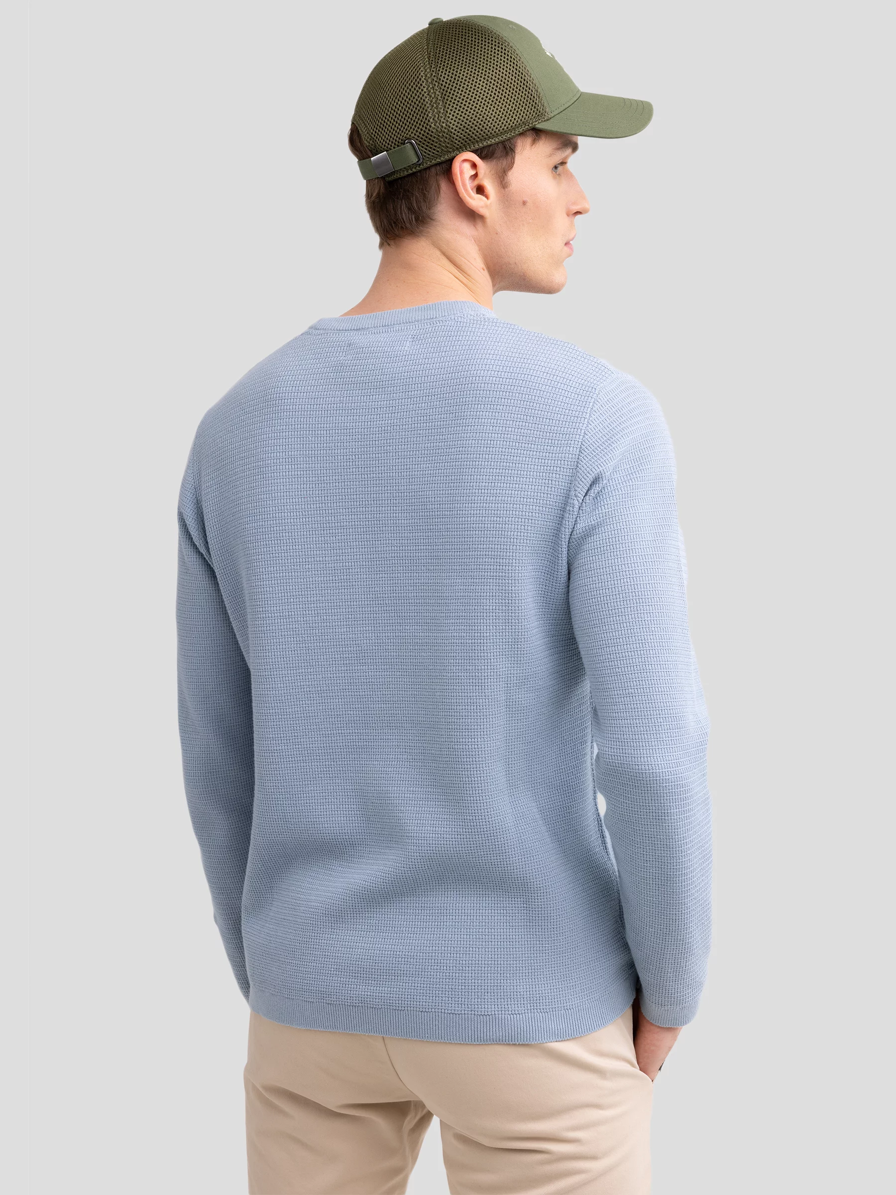 Sweter męski bawełniany błękitny Neilon 400