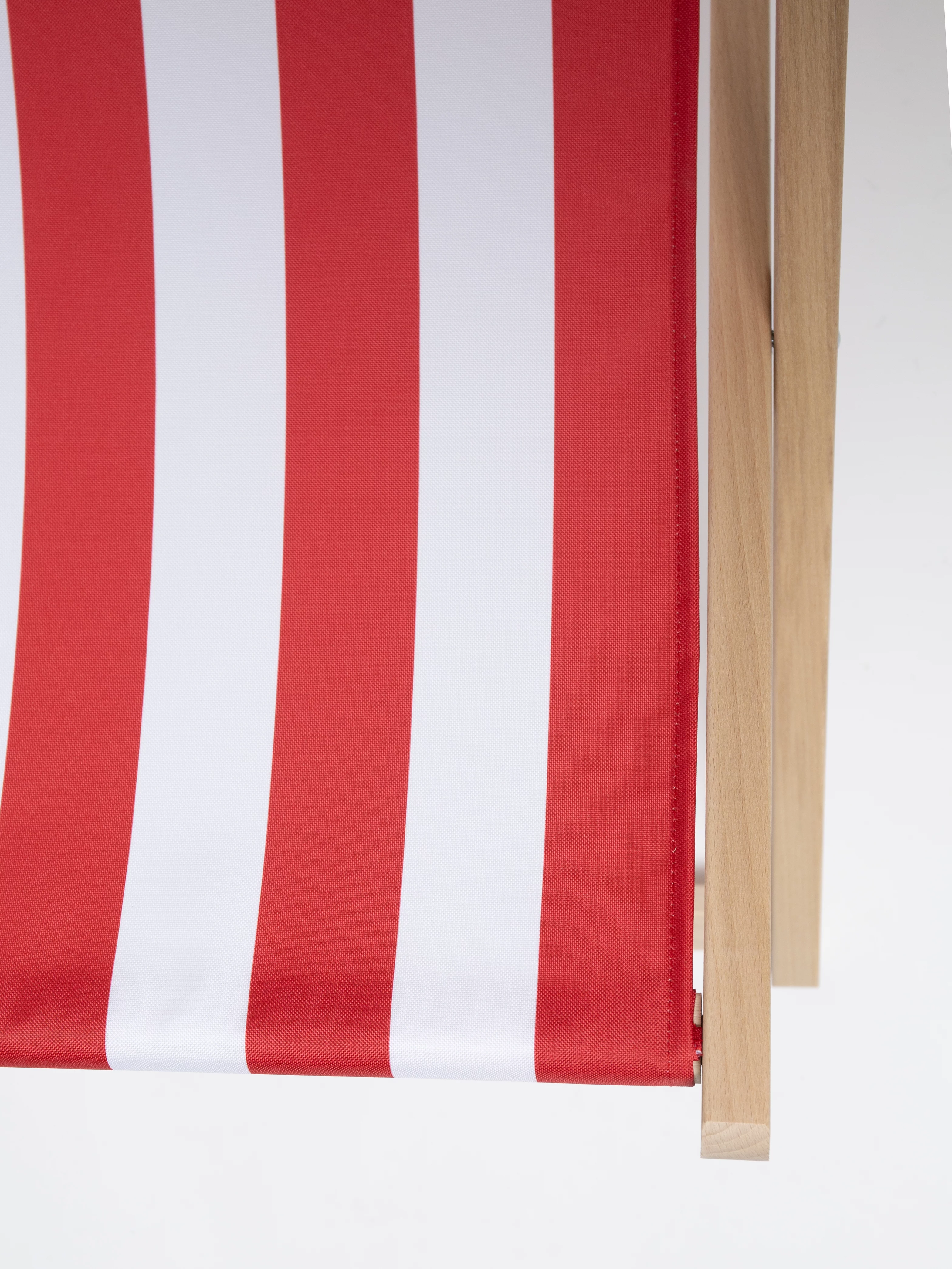 Leżak plażowy drewniany czerwony Chillo 603