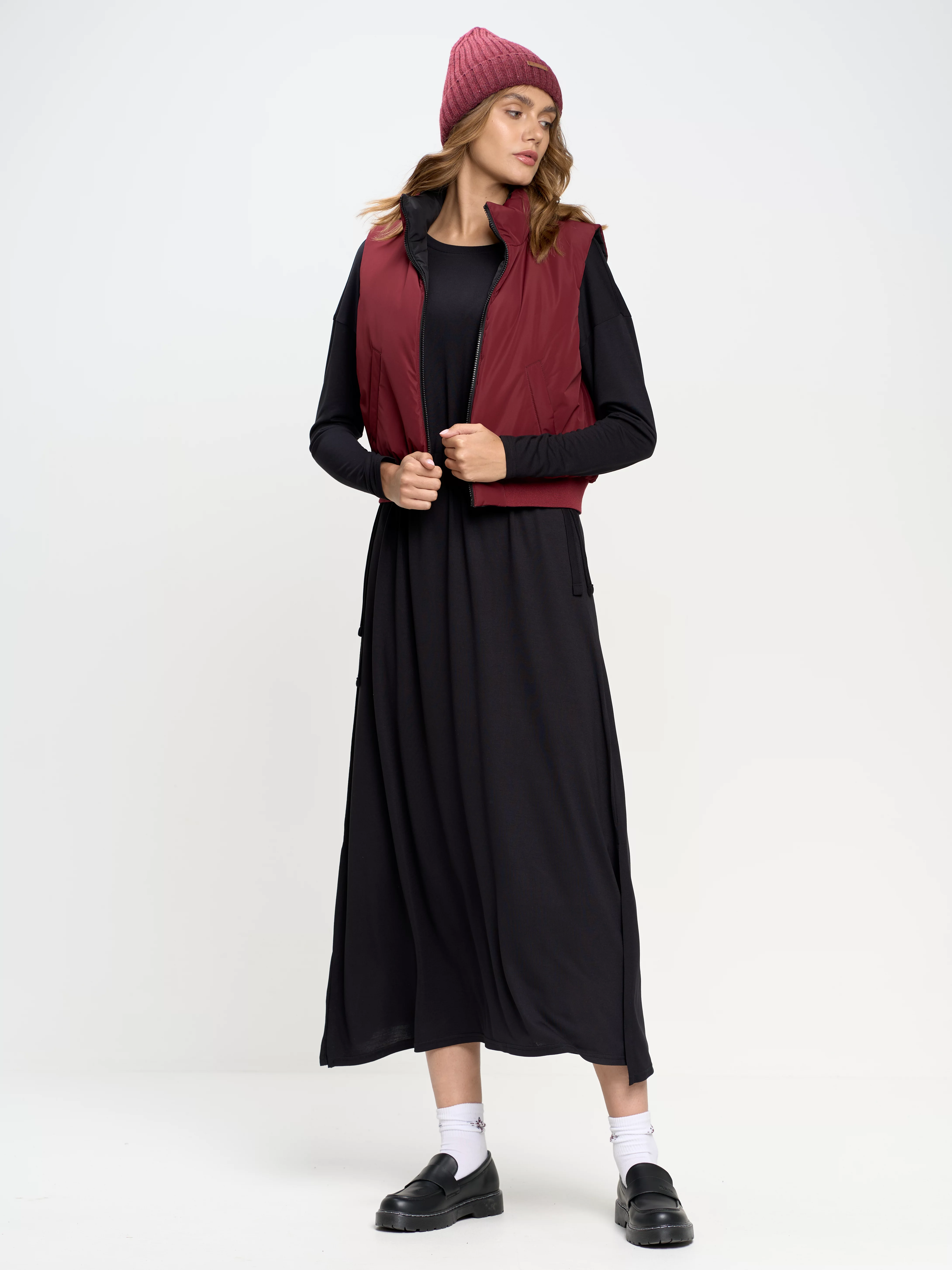 Sukienka damska maxi czarna Dressawa 906