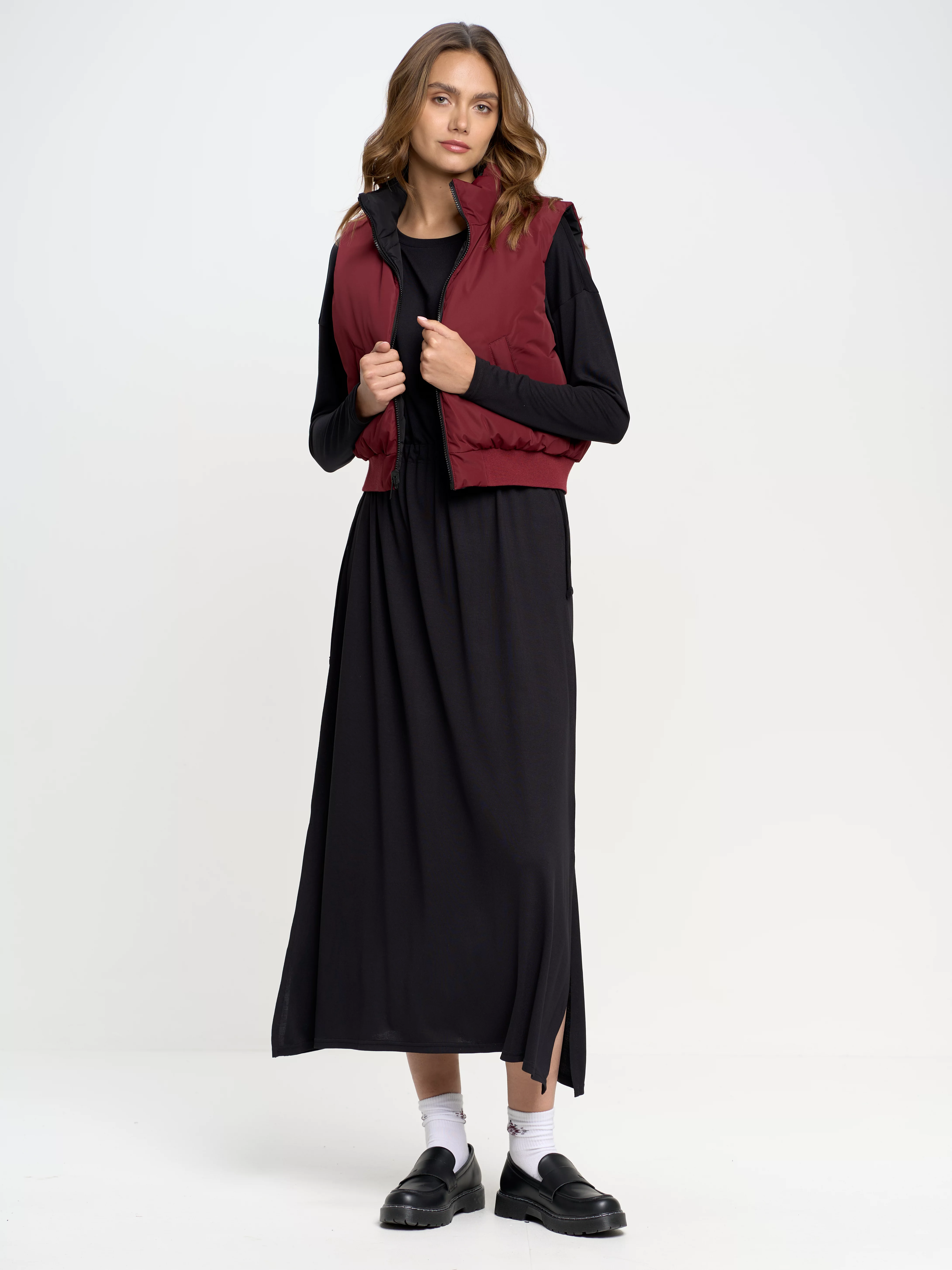 Sukienka damska maxi czarna Dressawa 906