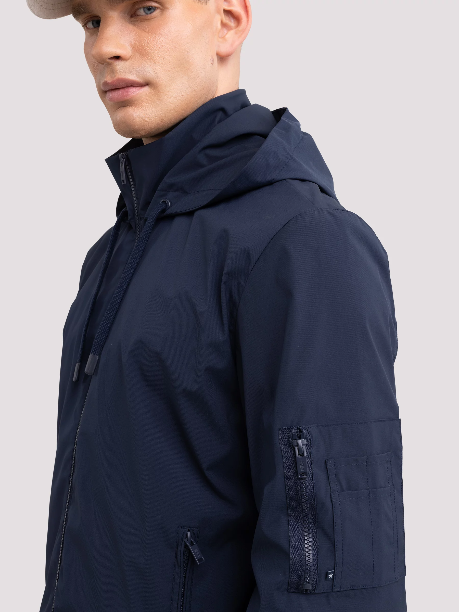 Kurtka męska wiatrówka granatowa Travello 403