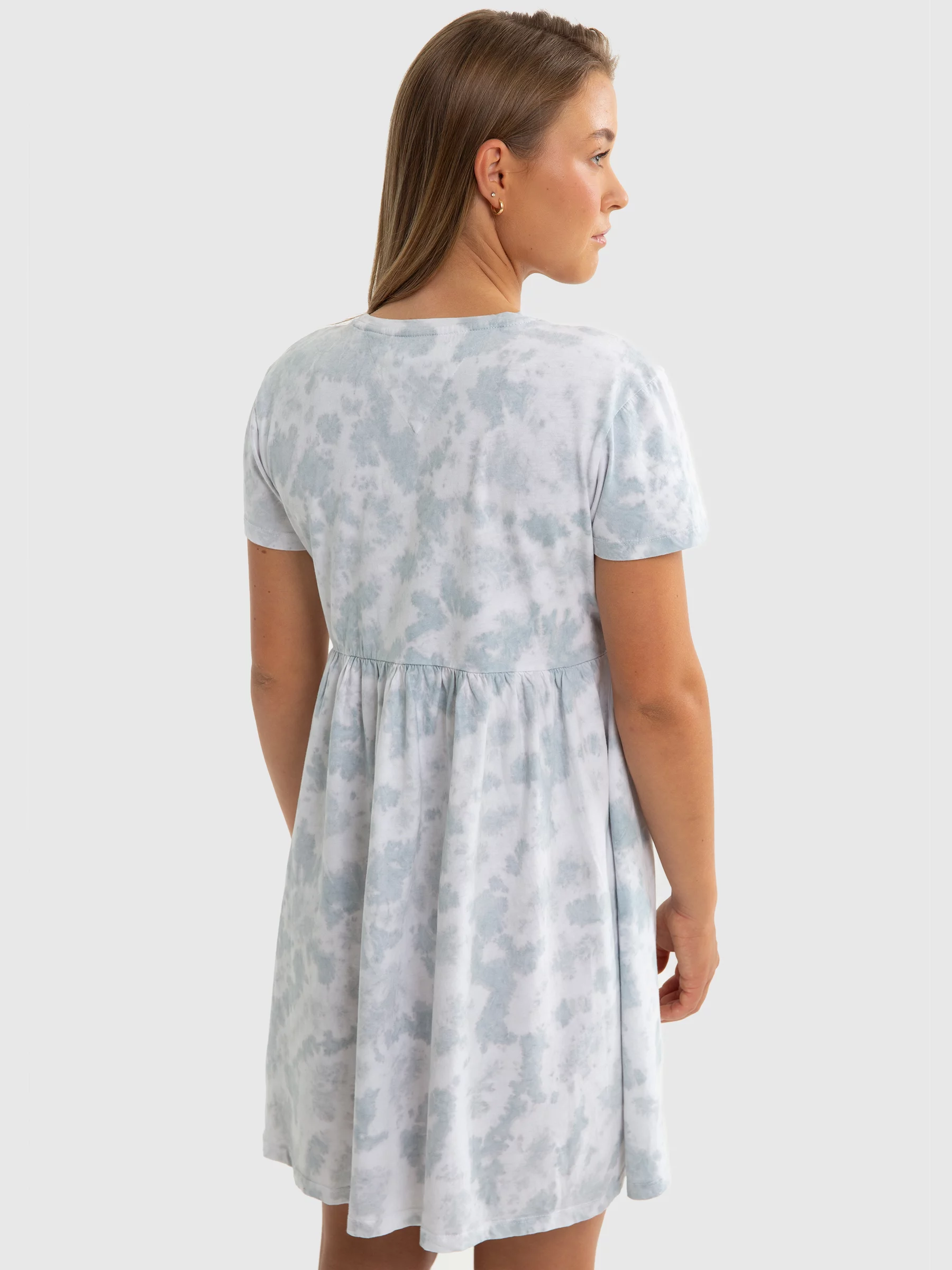 Sukienka dziewczęca z bawełny ekologicznej tie-dye Fionalka 400