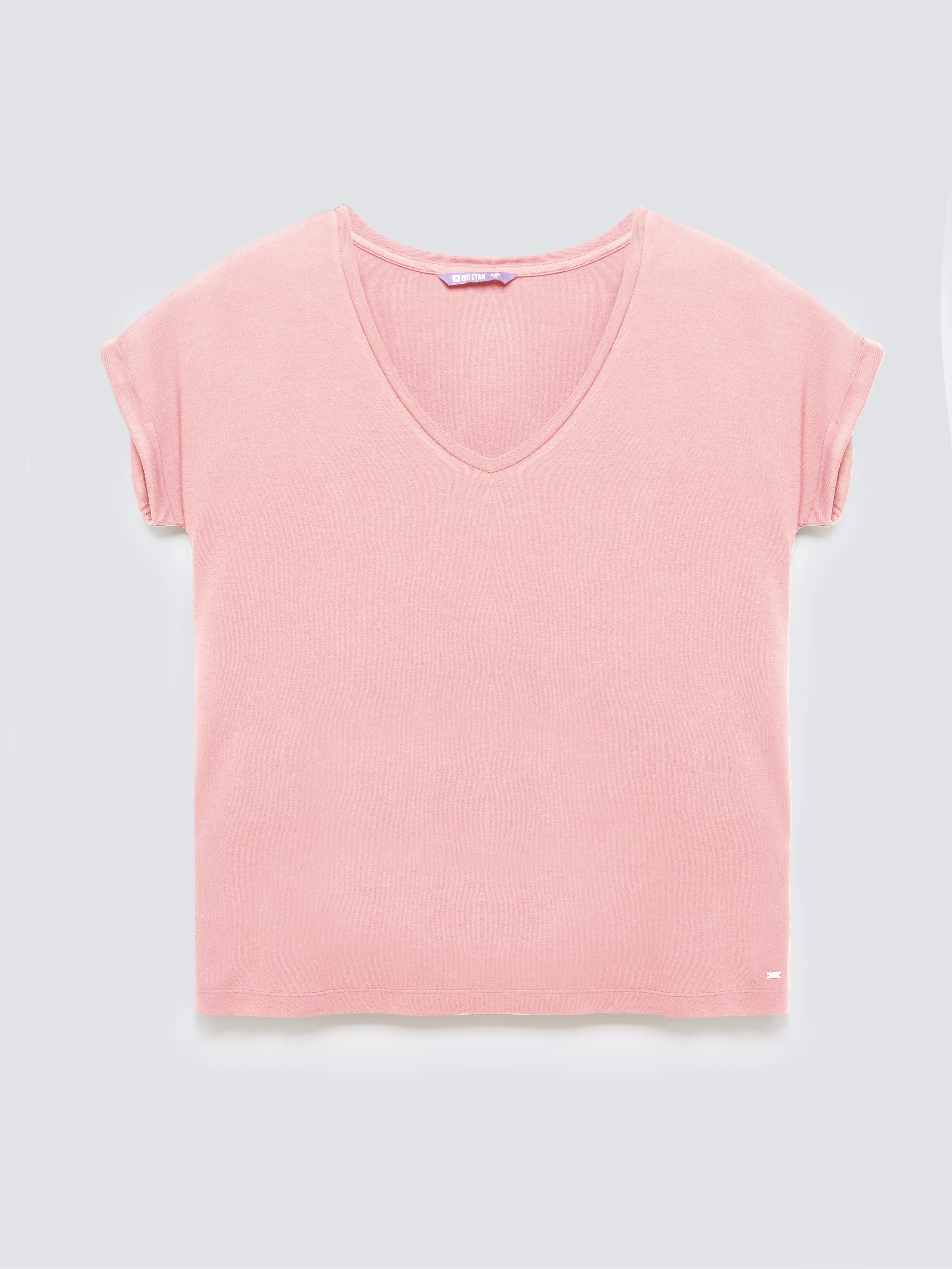 Koszulka damska o luźnym kroju różowa Valeria 601