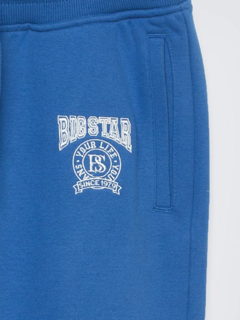 Spodnie chłopięce dresowe niebieskie Lamenp 402