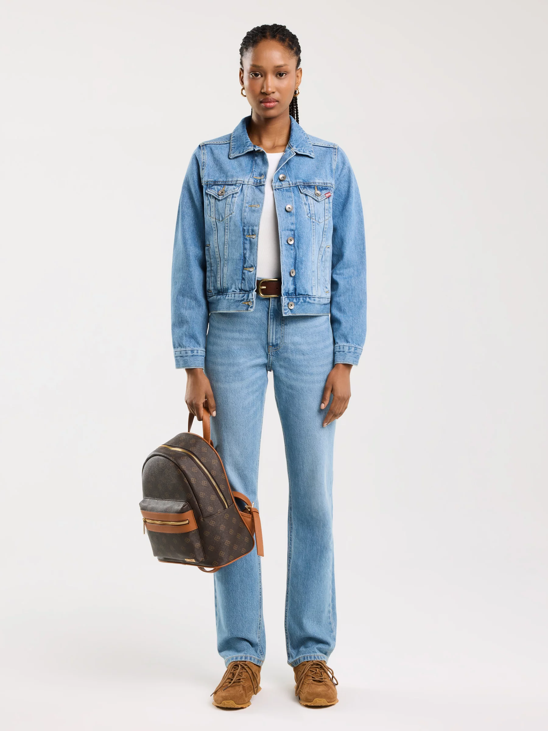 Kurtka damska jeansowa niebieska Josephine 134