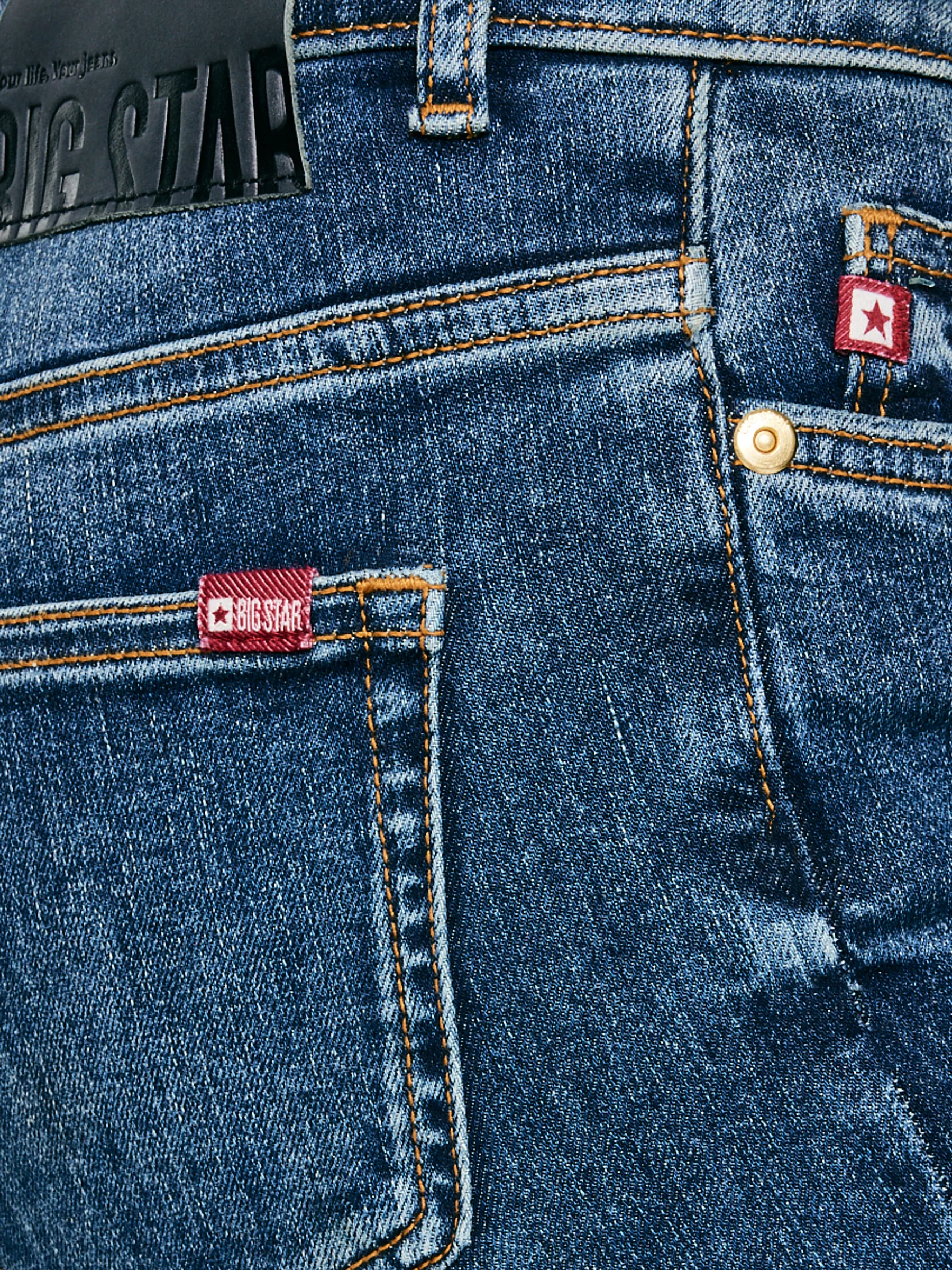 Jeansy damskie granatowe Adela Bootcut 536