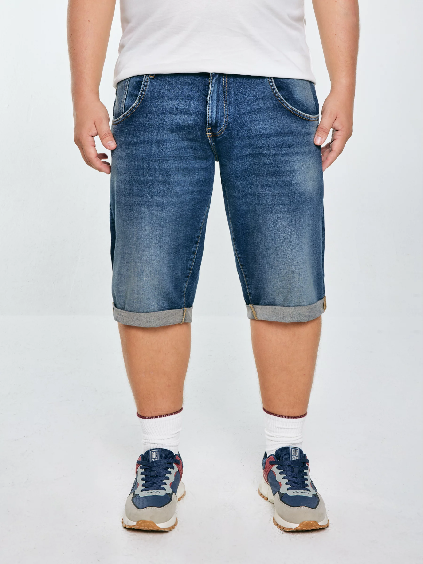 Szorty męskie jeansowe granatowe Conner 438