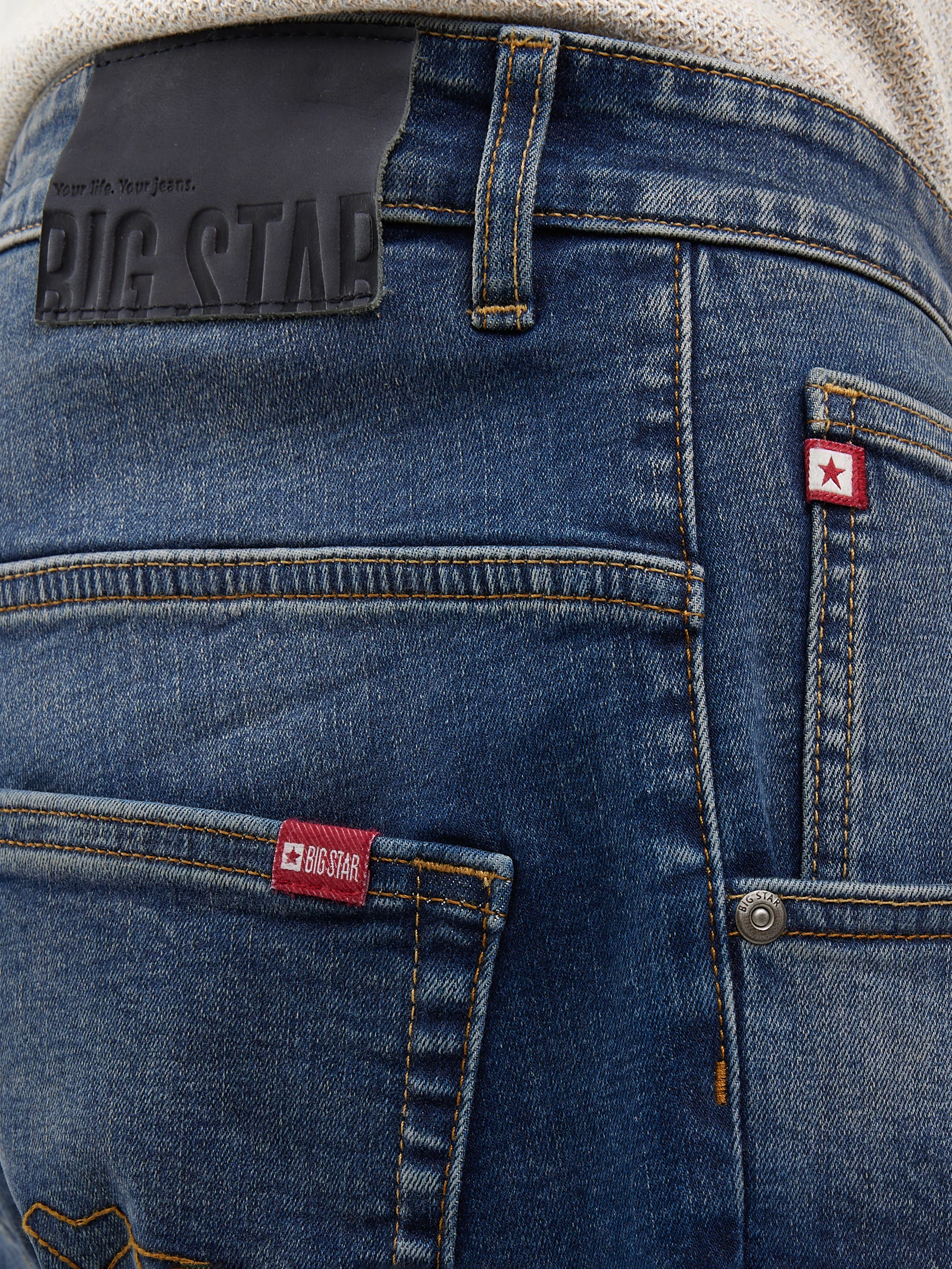 Szorty męskie jeansowe granatowe Conner 438