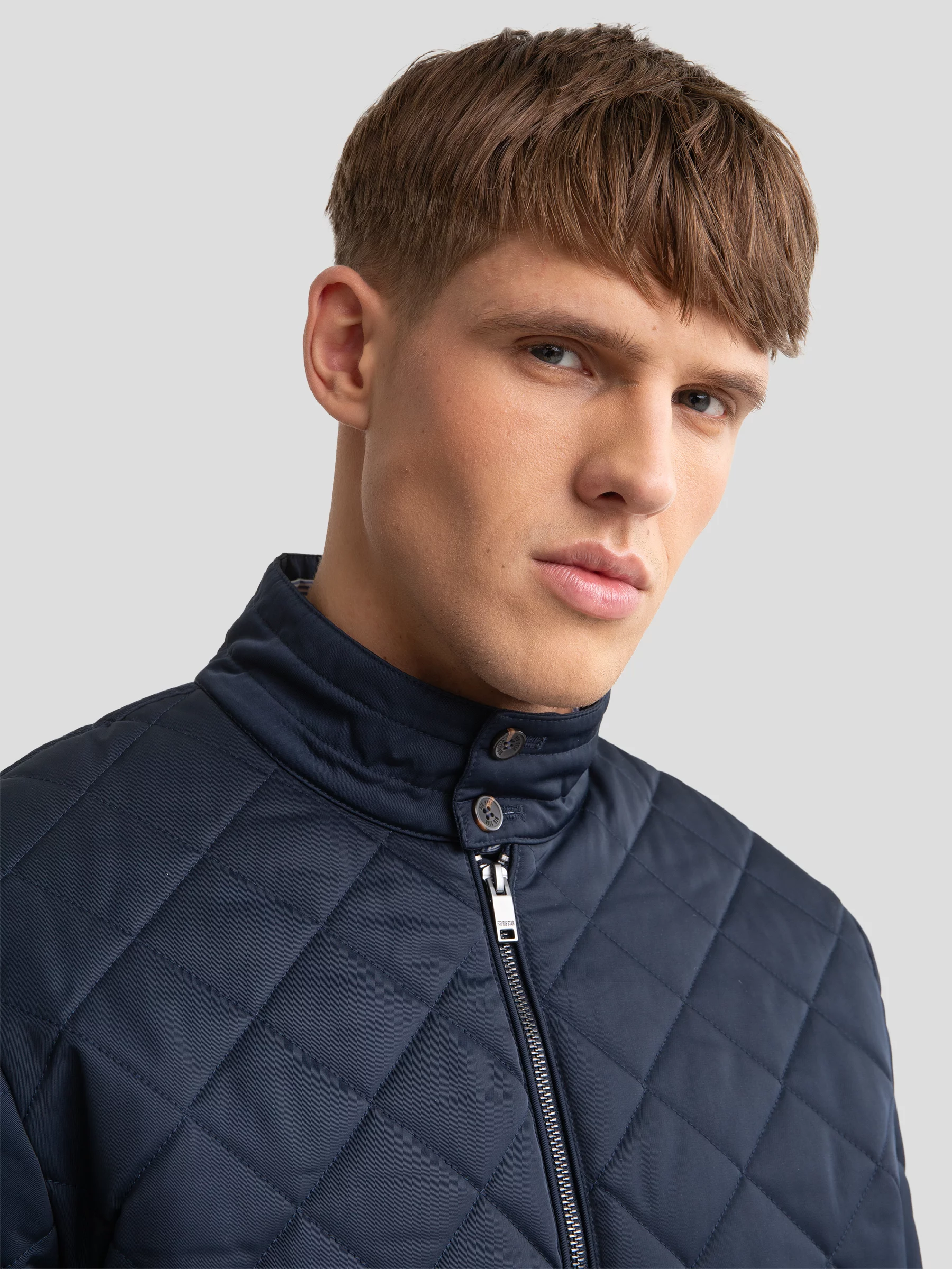 Kurtka męska pikowana granatowa Ezequiel 403