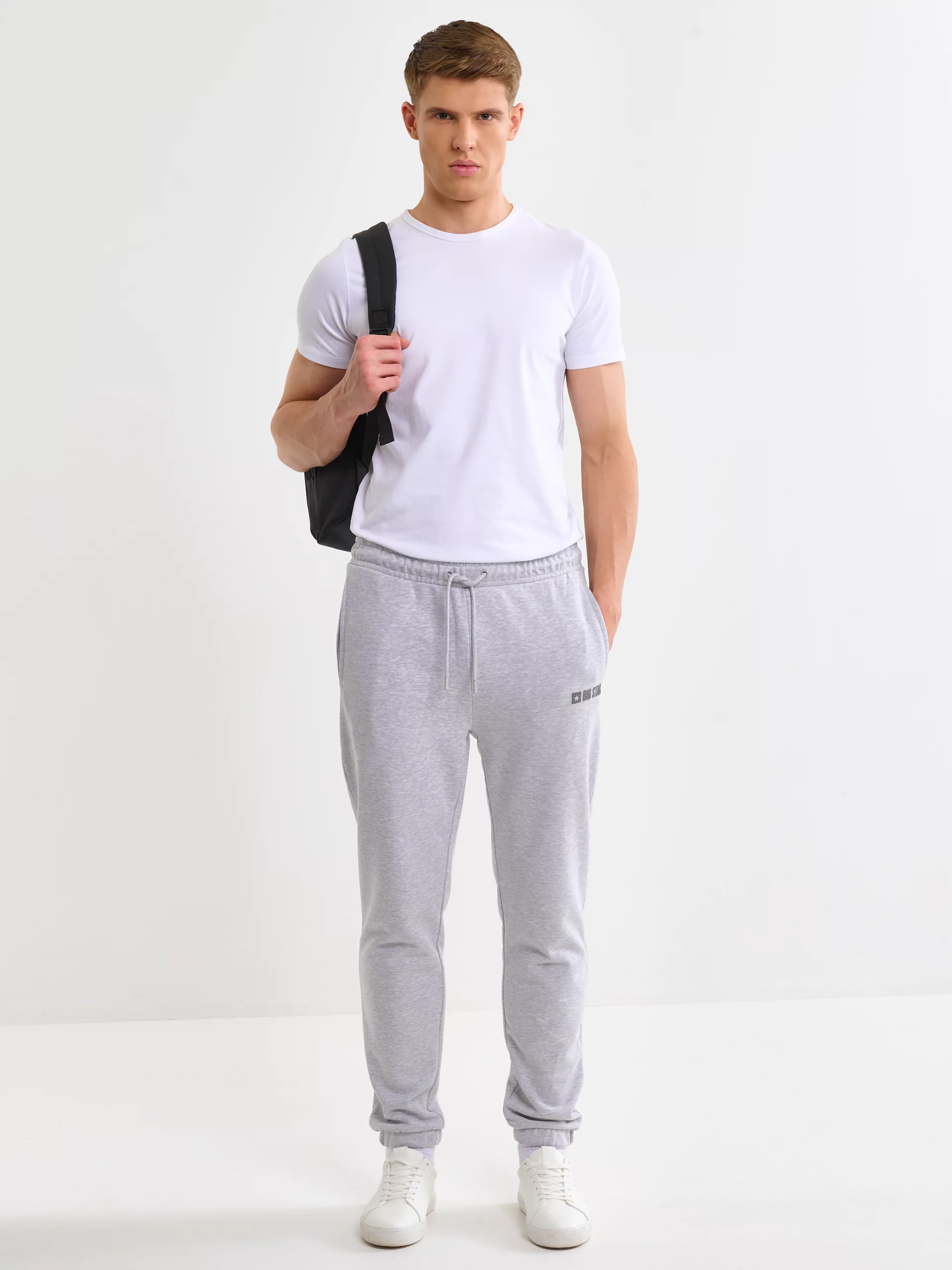 Spodnie męskie dresowe szare Brutus 901
