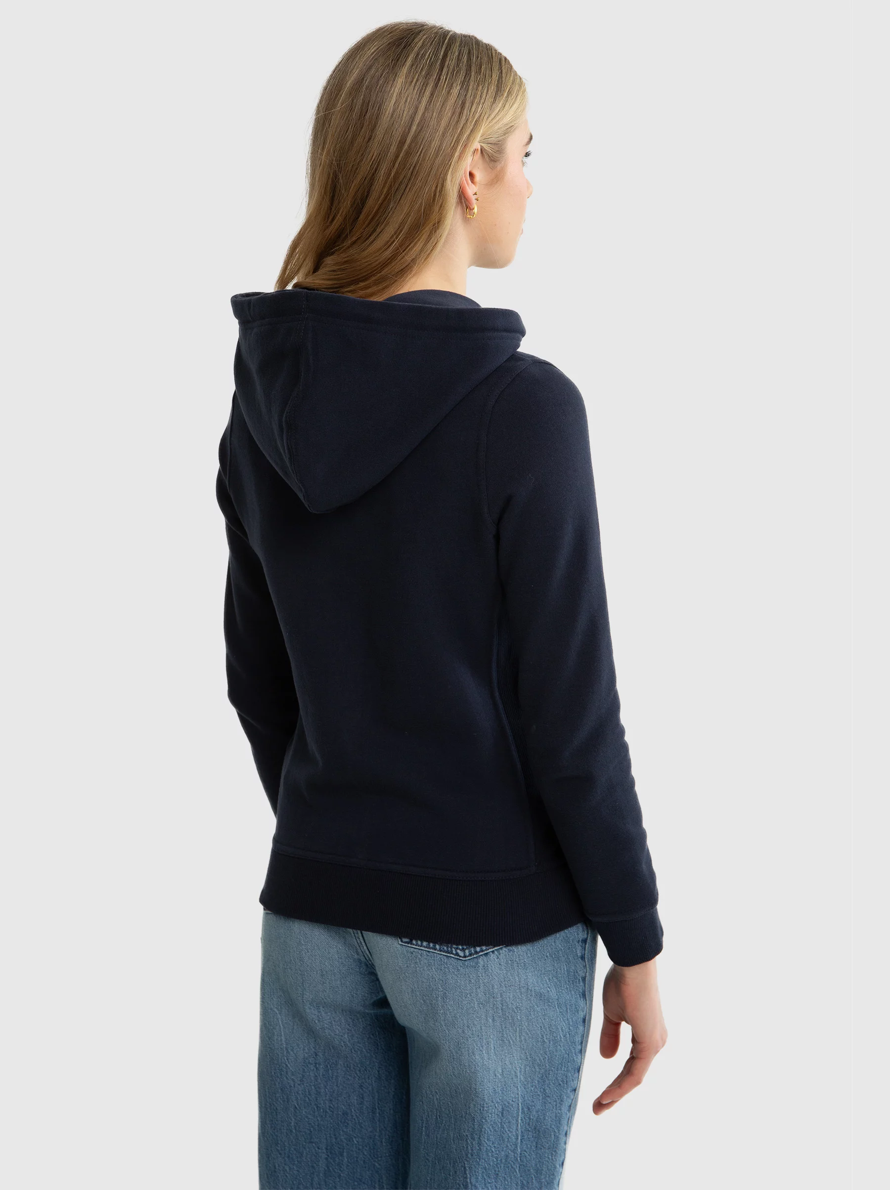 Bluza damska z kapturem granatowa Laurisana 403