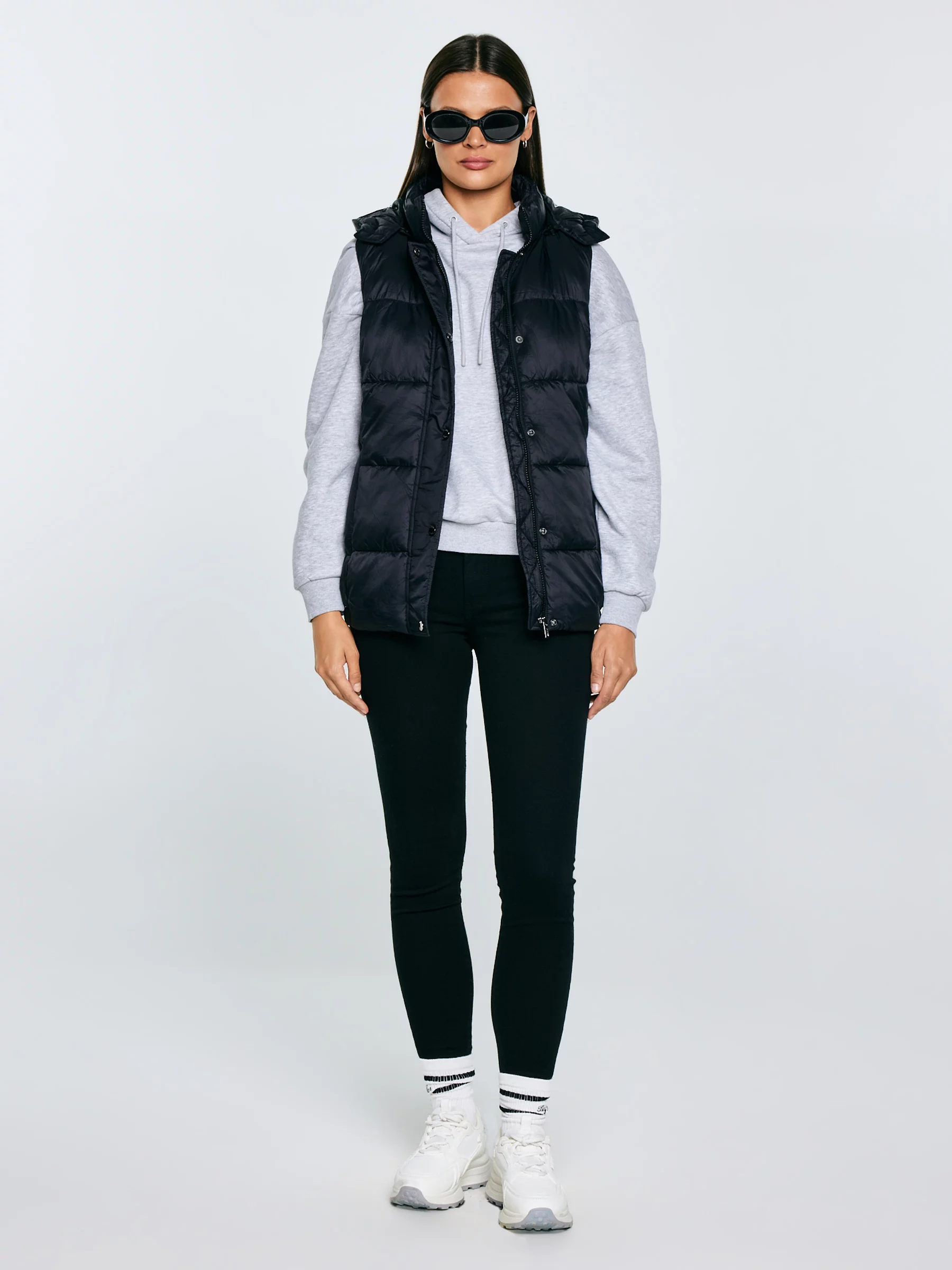 Kamizelka damska pikowana czarna Pixana 906