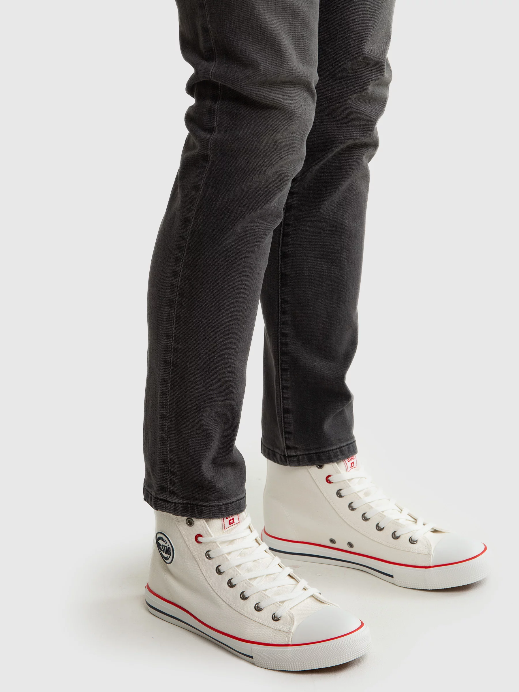 Trampki męskie wysokie białe JJ174602 101