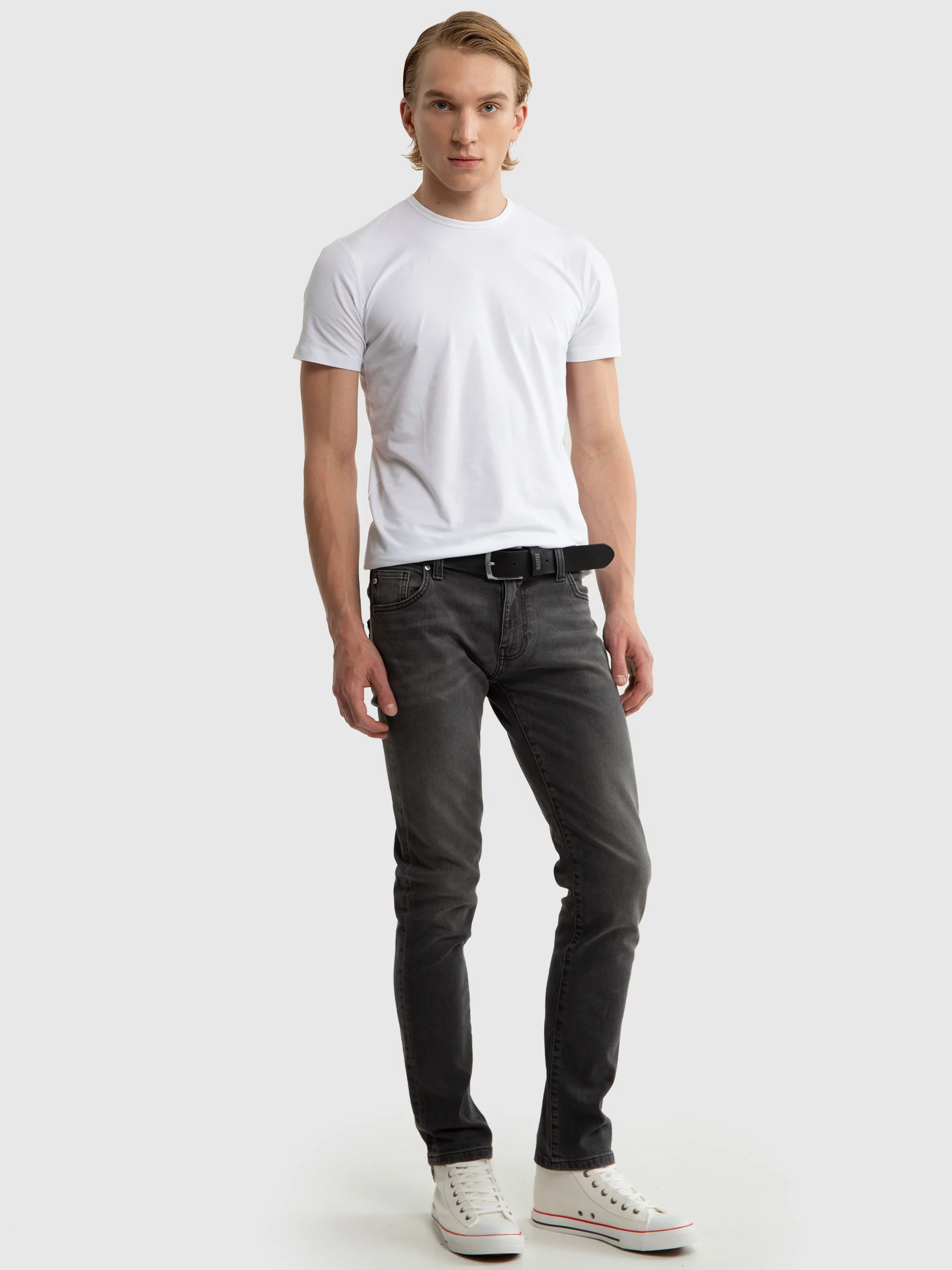 Trampki męskie wysokie białe JJ174602 101