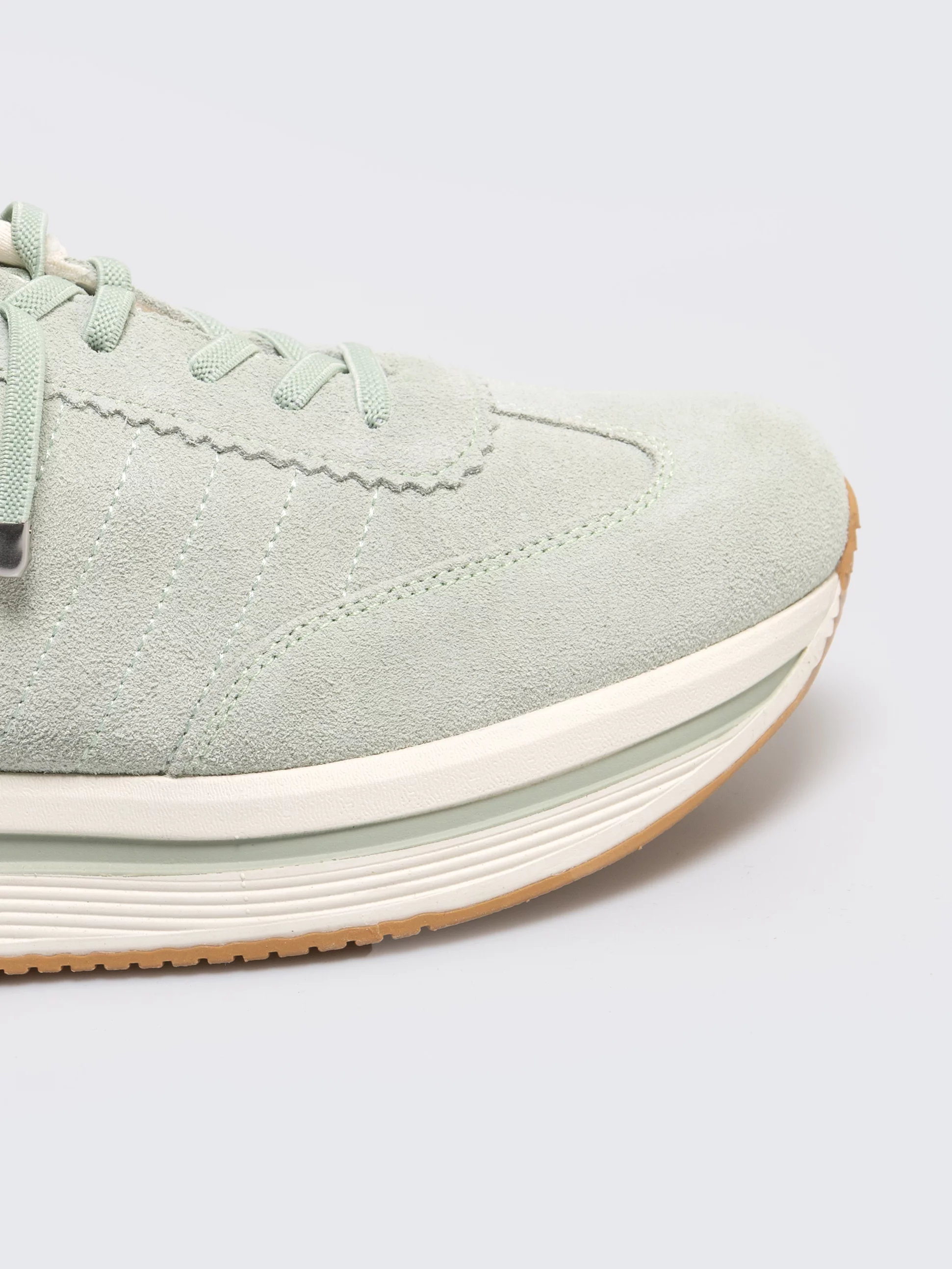 Sneakersy damskie ze skóry naturalnej pistacjowe RR274A350 300