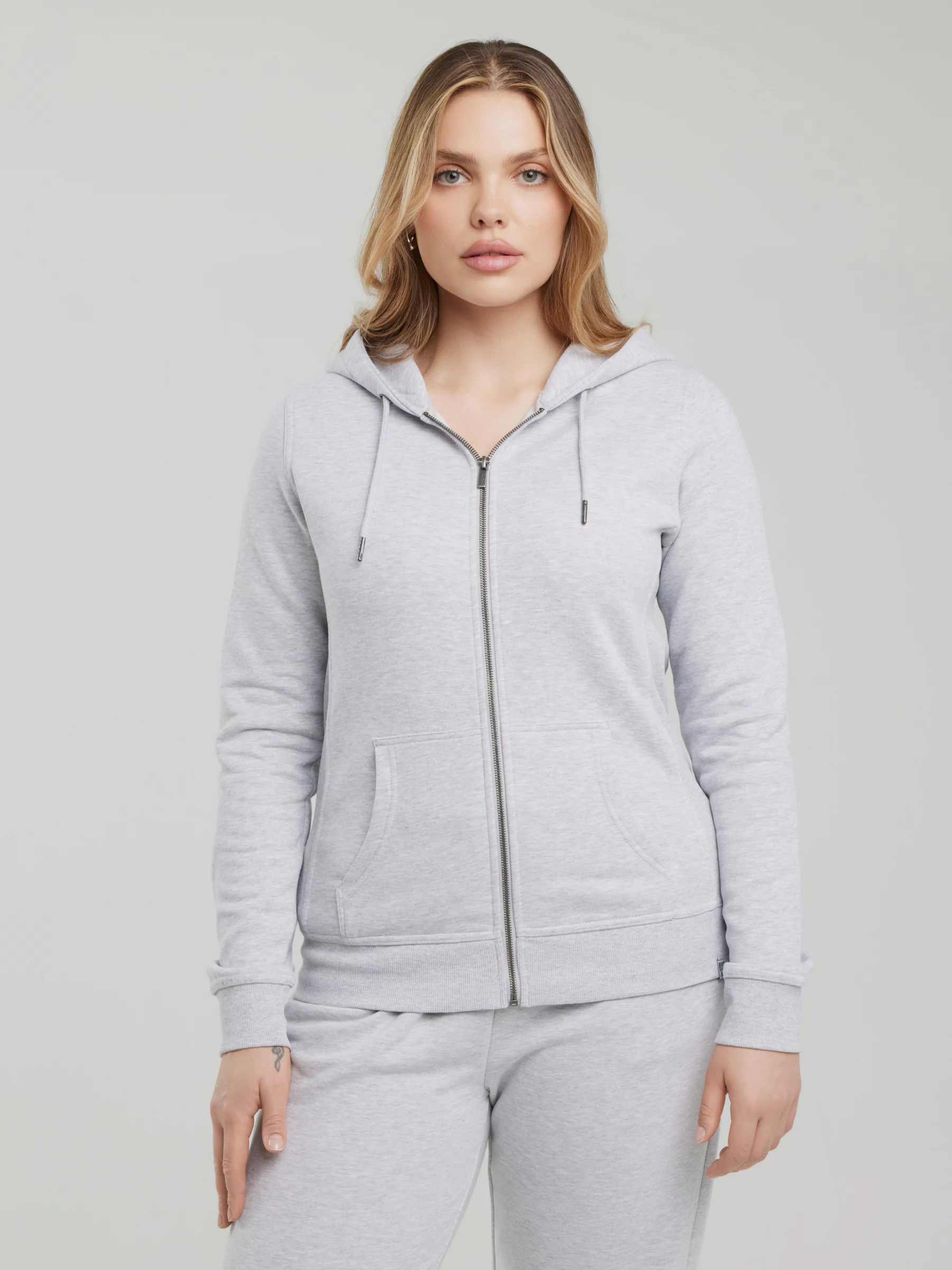 Bluza damska z kapturem szara Laurisana 901