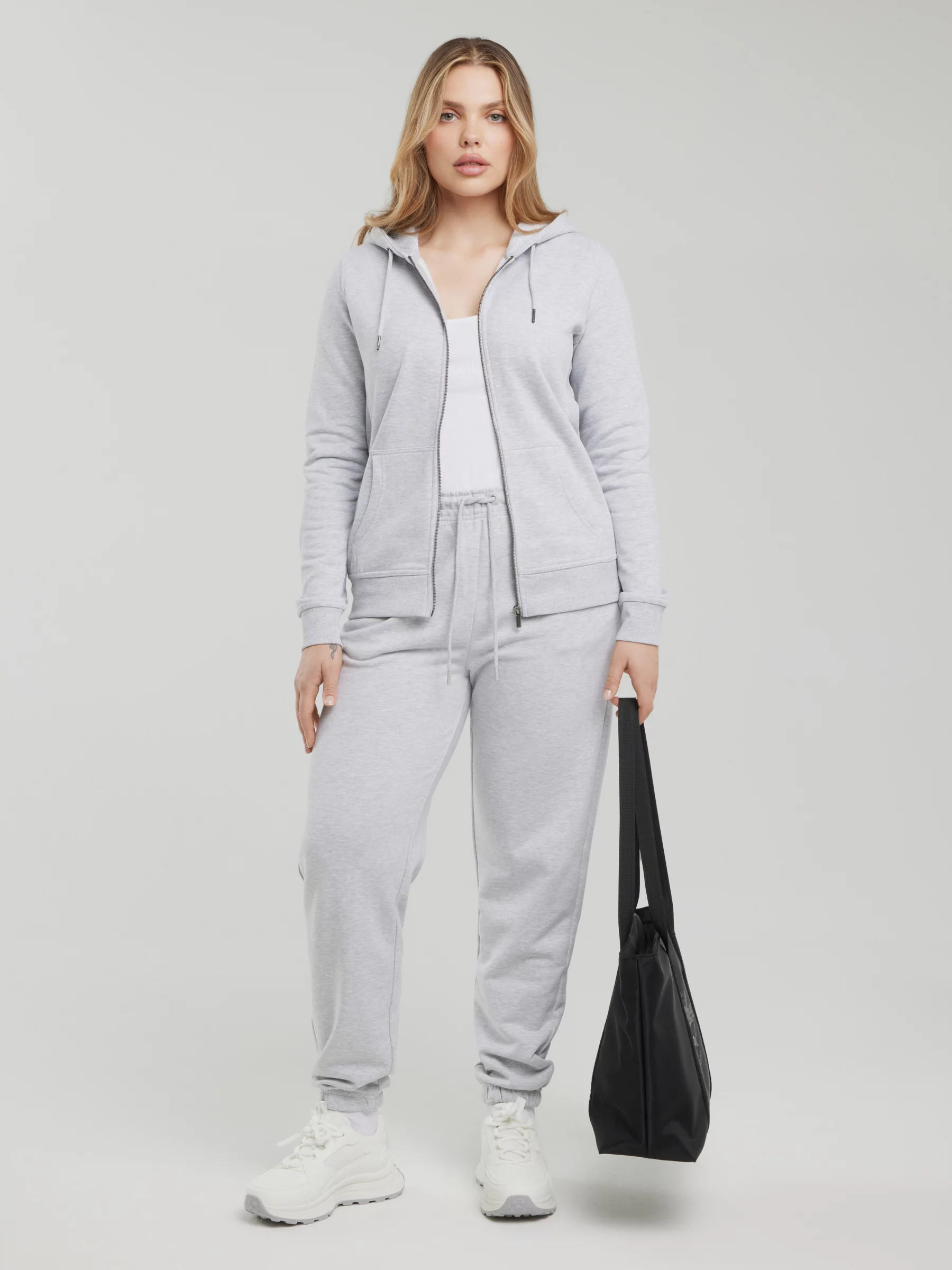 Bluza damska z kapturem szara Laurisana 901