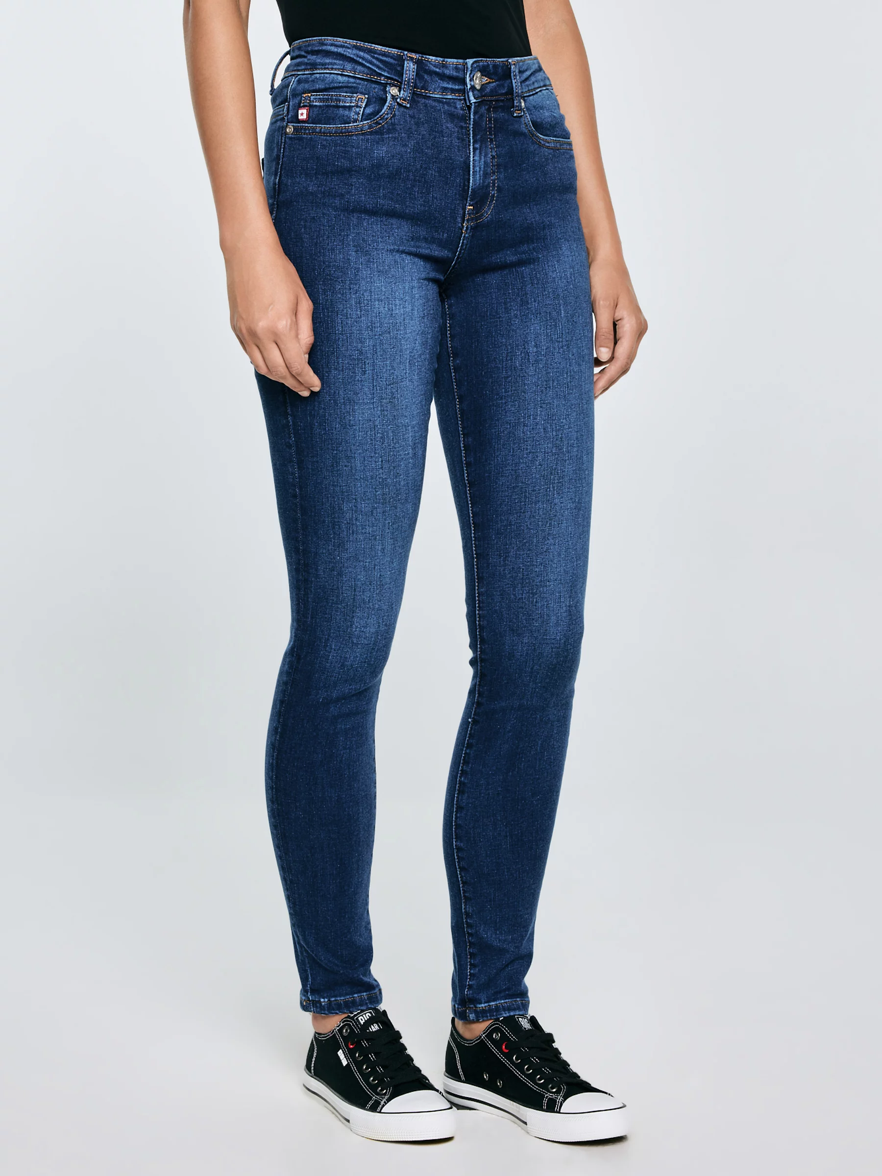 Jeansy damskie skinny niebieskie Adela 358