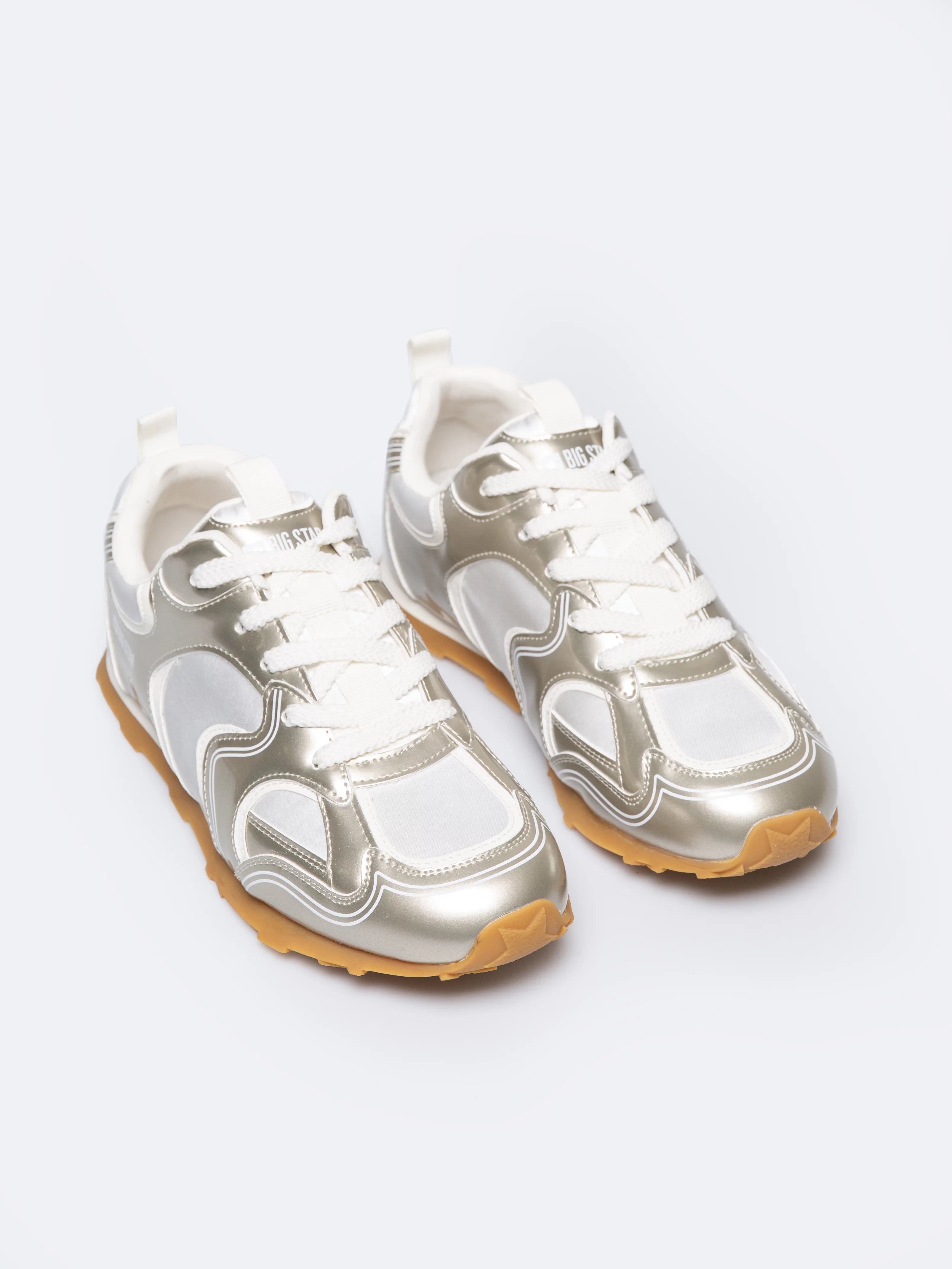 Sneakersy damskie srebrne RR274823 904