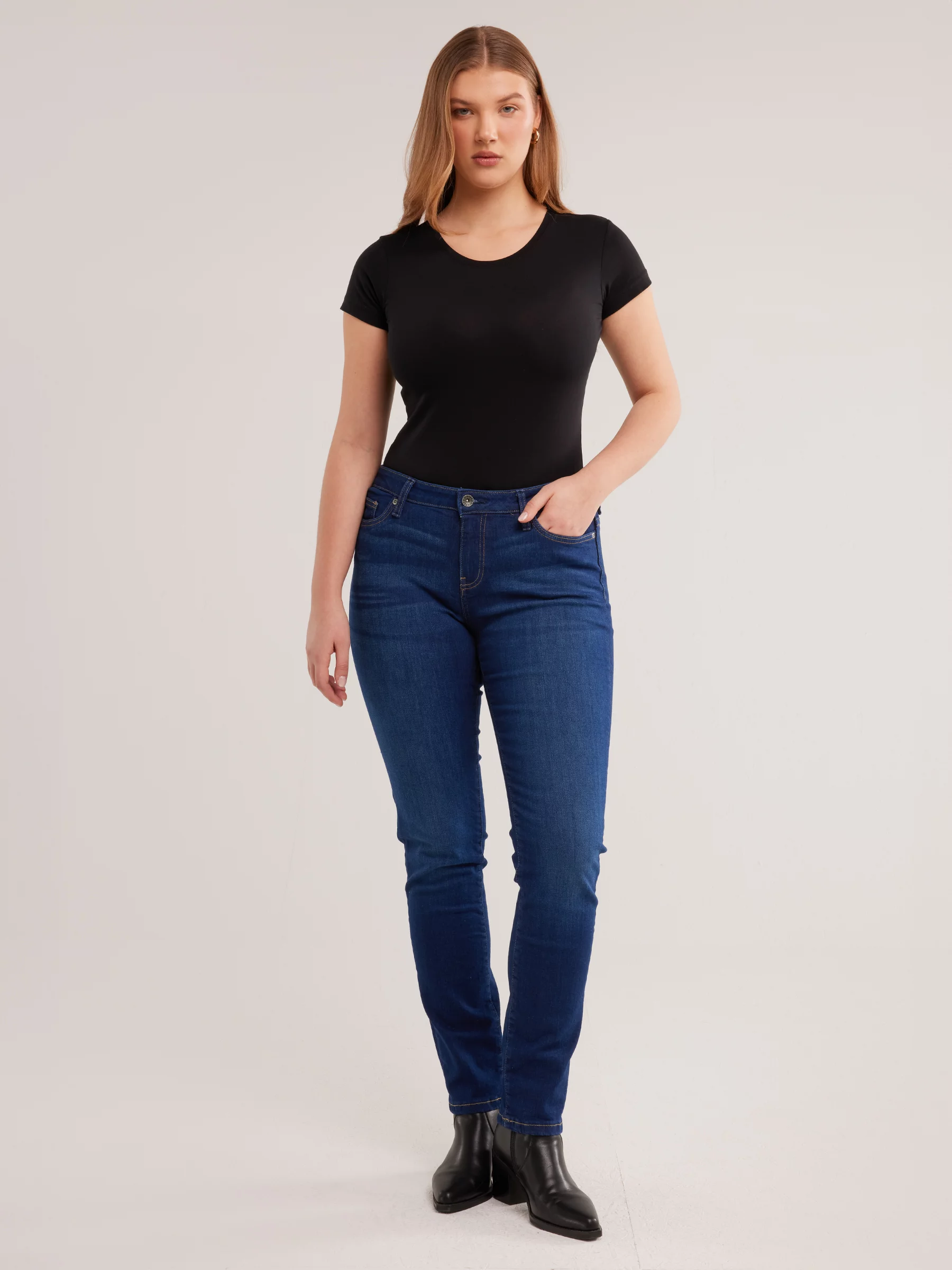 Jeansy damskie slim niebieskie Kitty 447