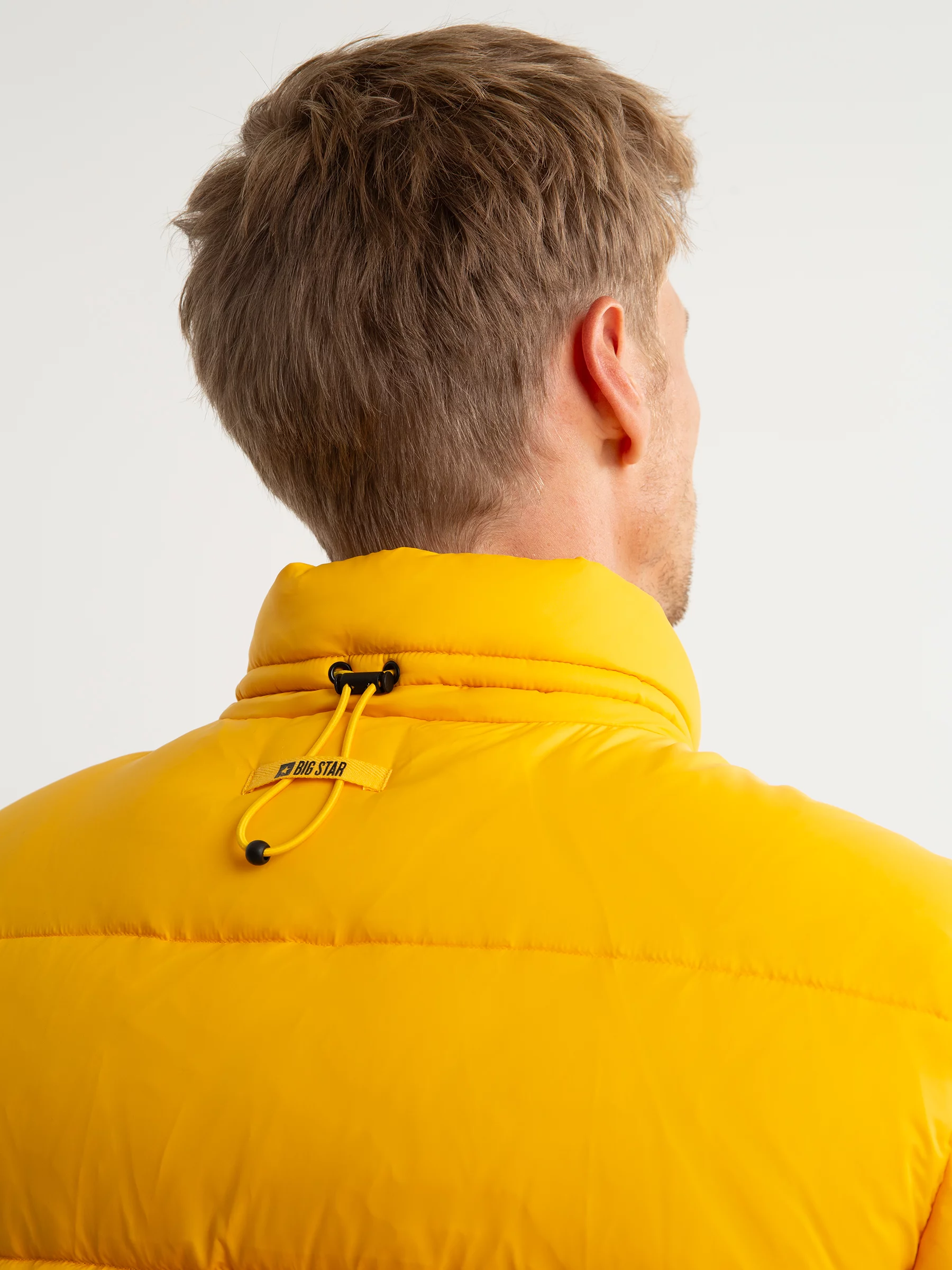 Kurtka męska z wypełnieniem żółta Jazlynn 201