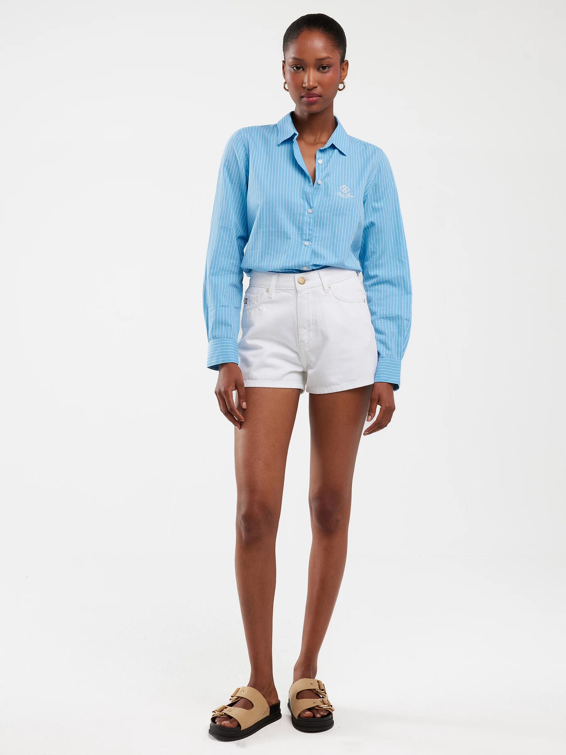 Szorty damskie jeansowe białe Katie 100