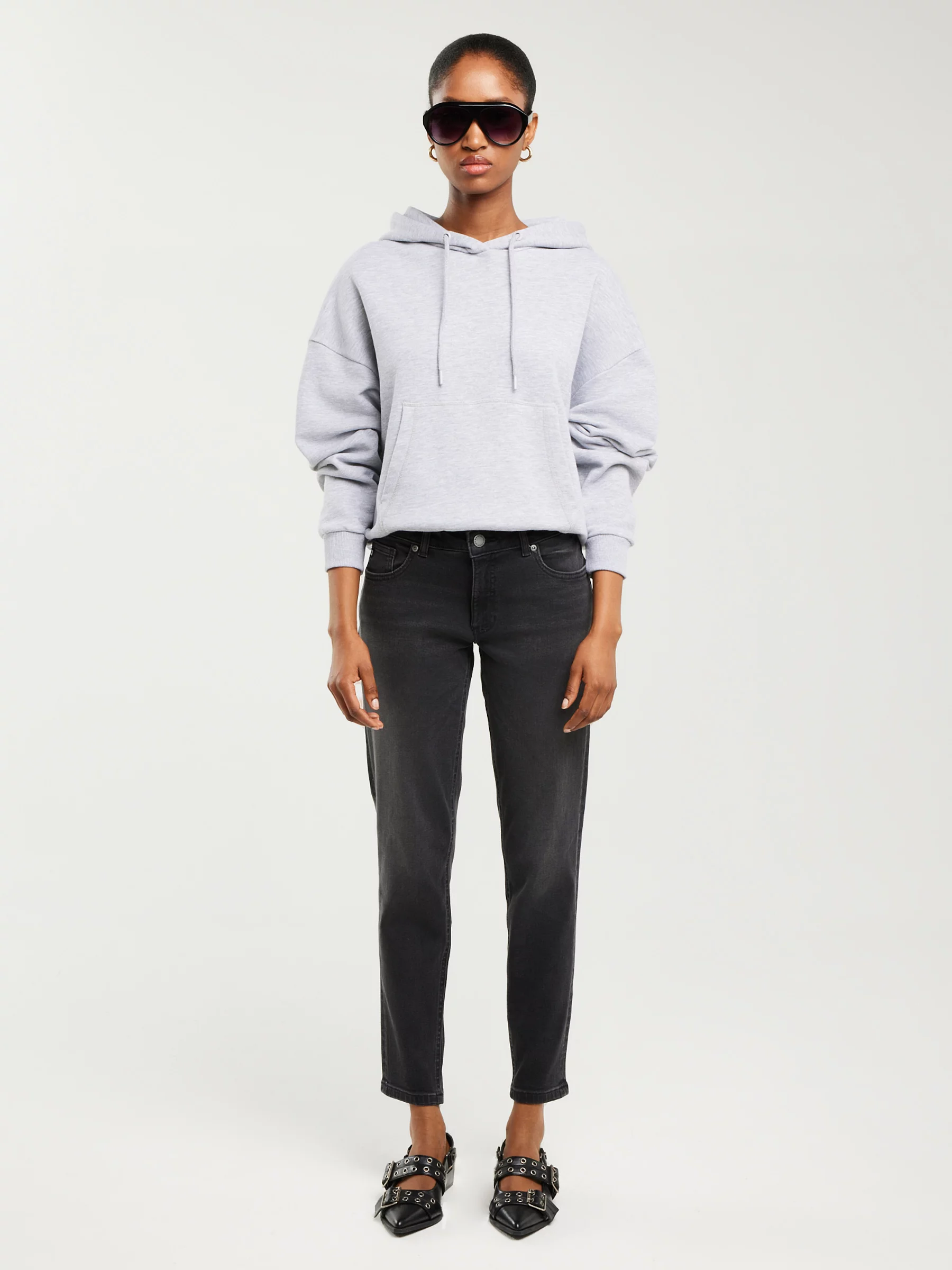 Jeansy damskie ciemnoszare Maggie 992