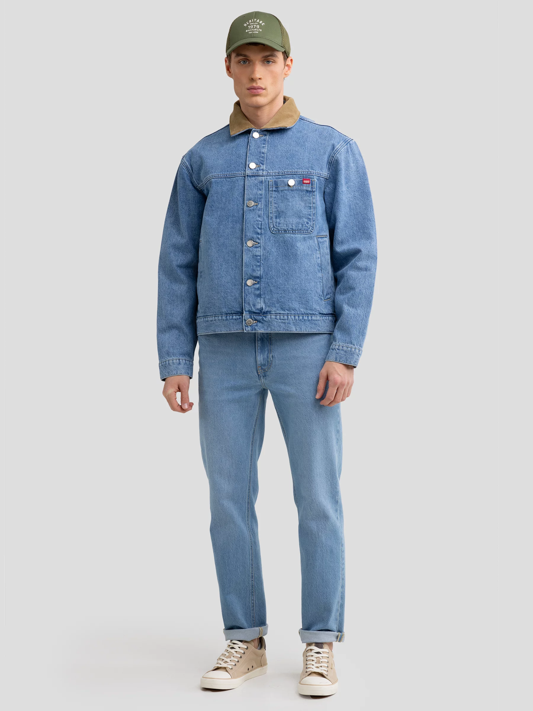 Kurtka męska jeansowa niebieska Nolan 177