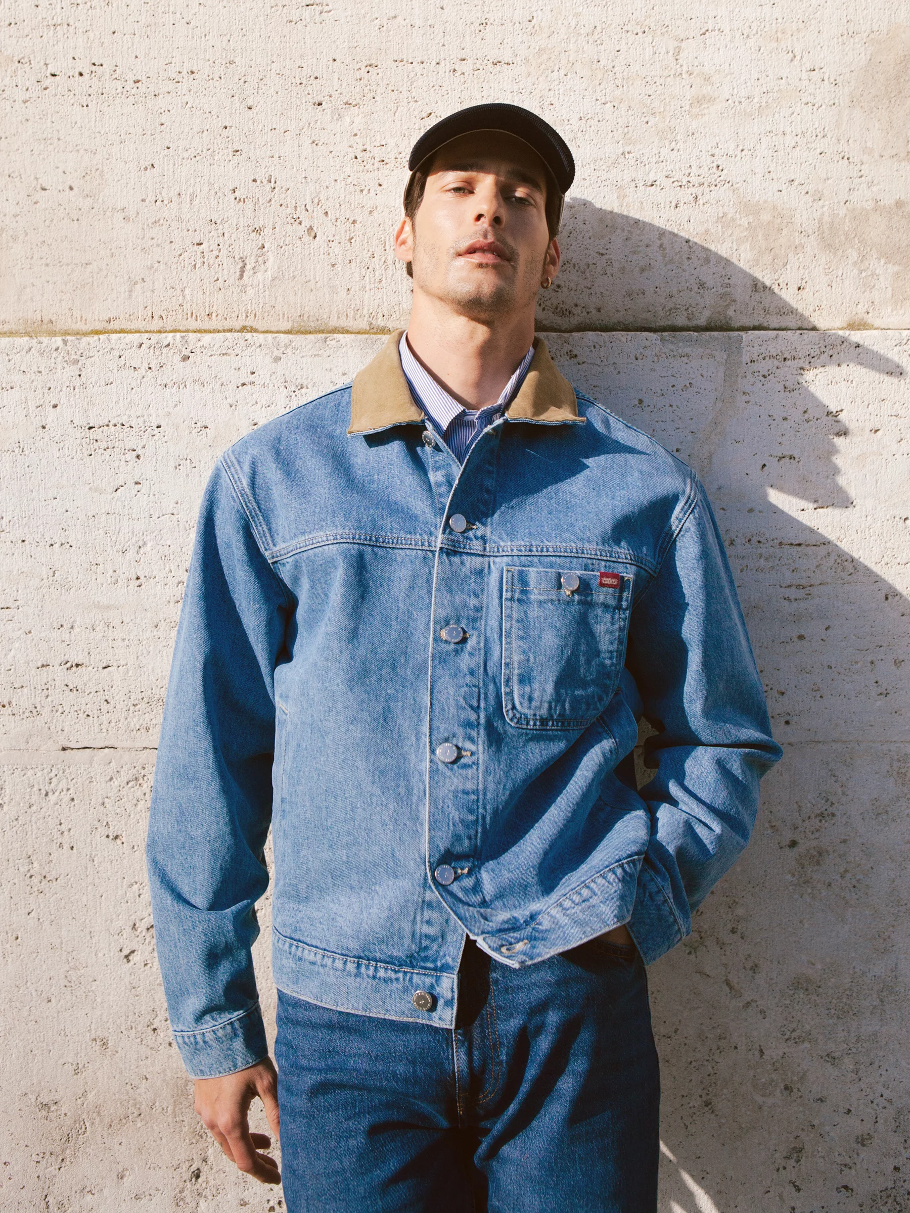 Kurtka męska jeansowa niebieska Nolan 177