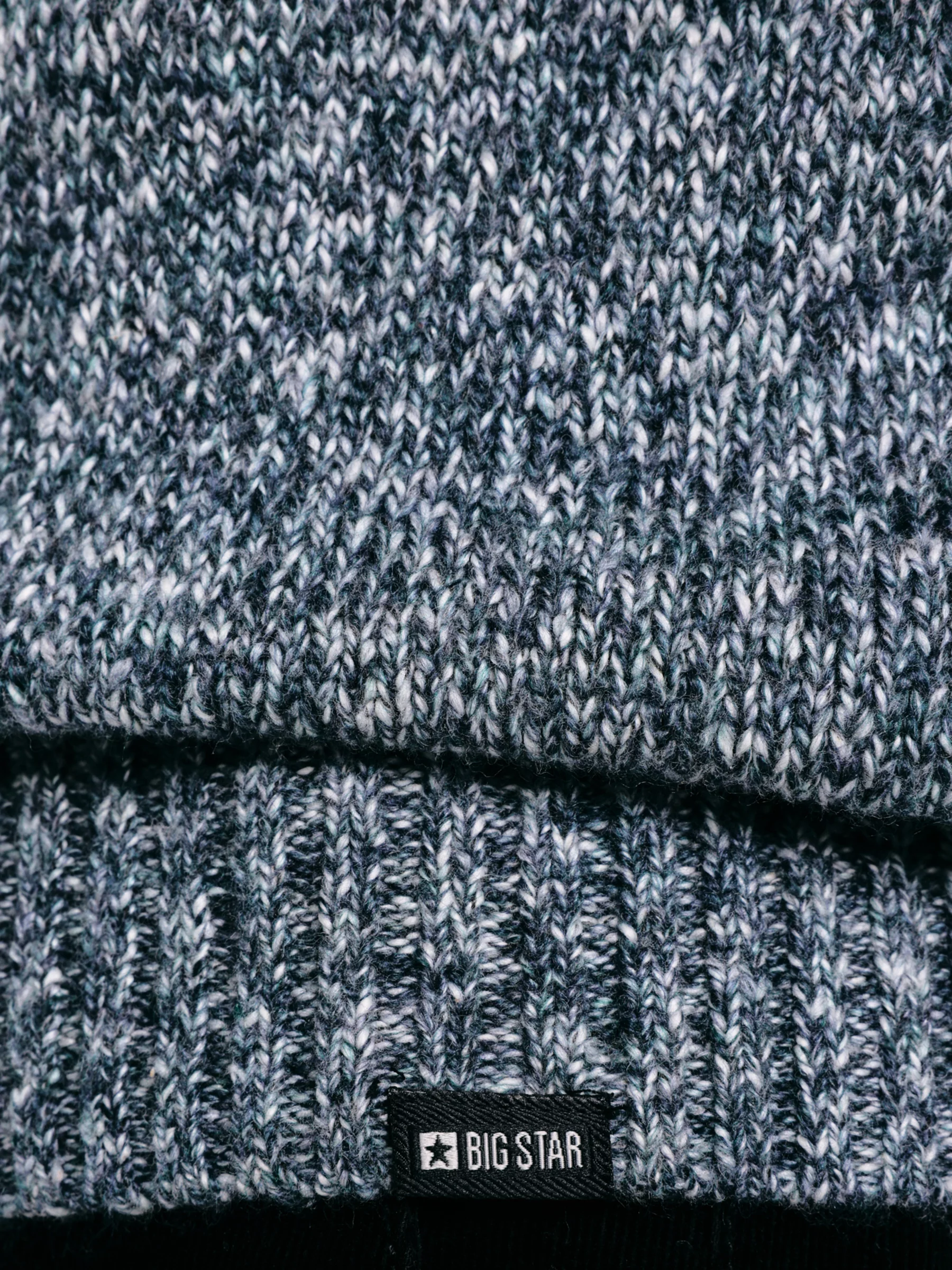 Sweter męski rozpinany melanżowy niebieski Dionis 402