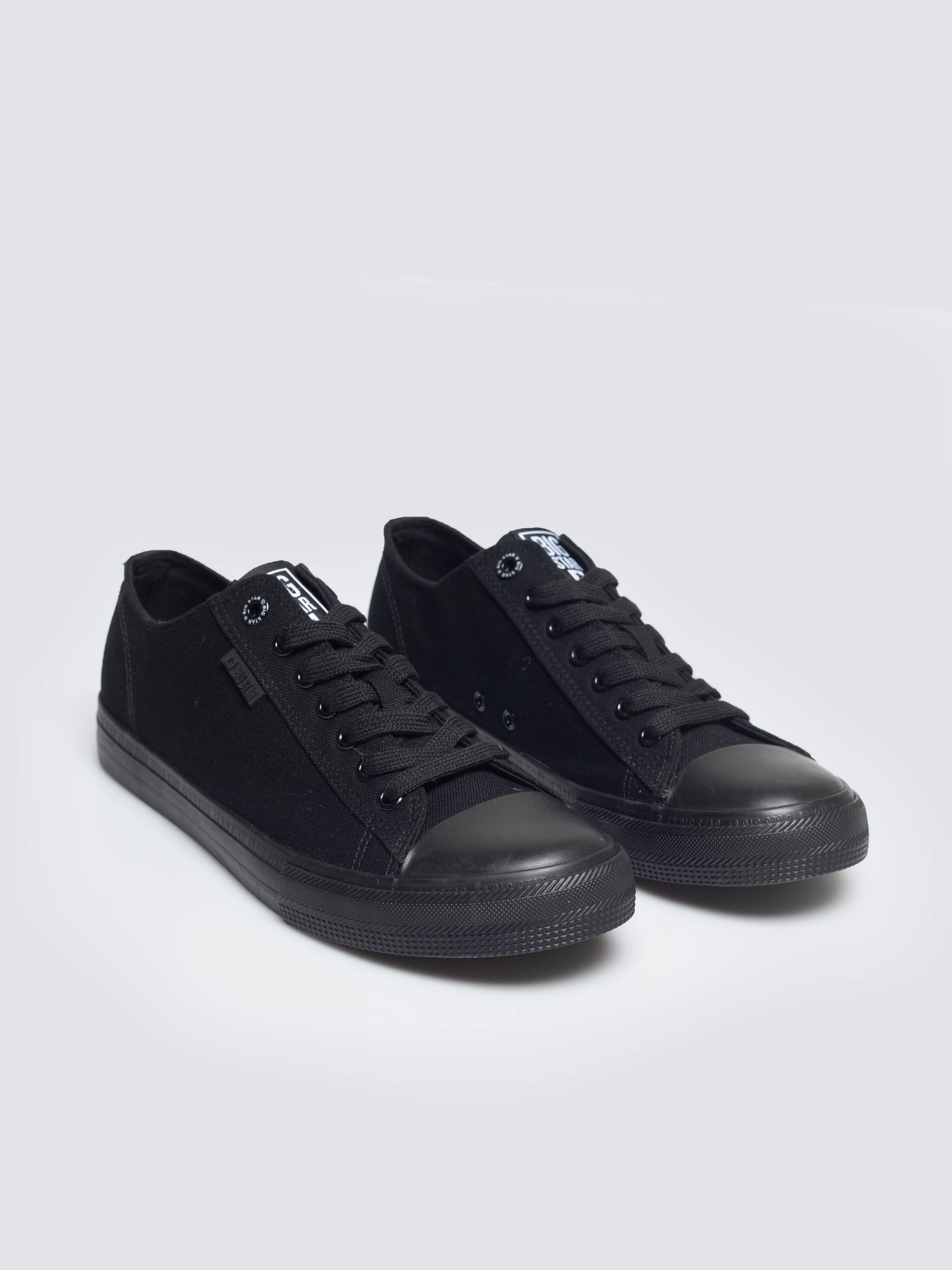 Trampki męskie niskie czarne RR174A072 906