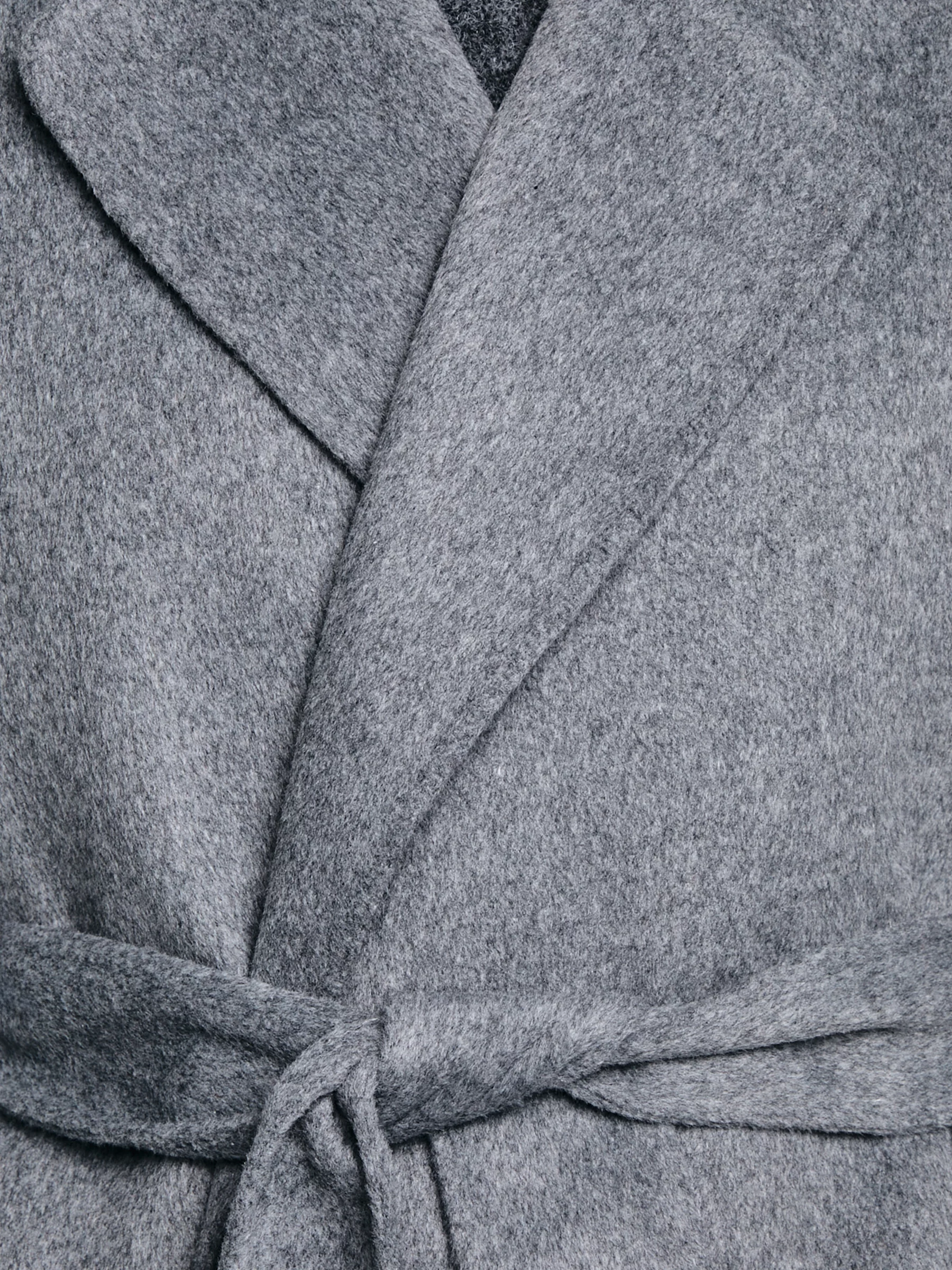 Płaszcz damski wełniany wiązany szary Oshana 903