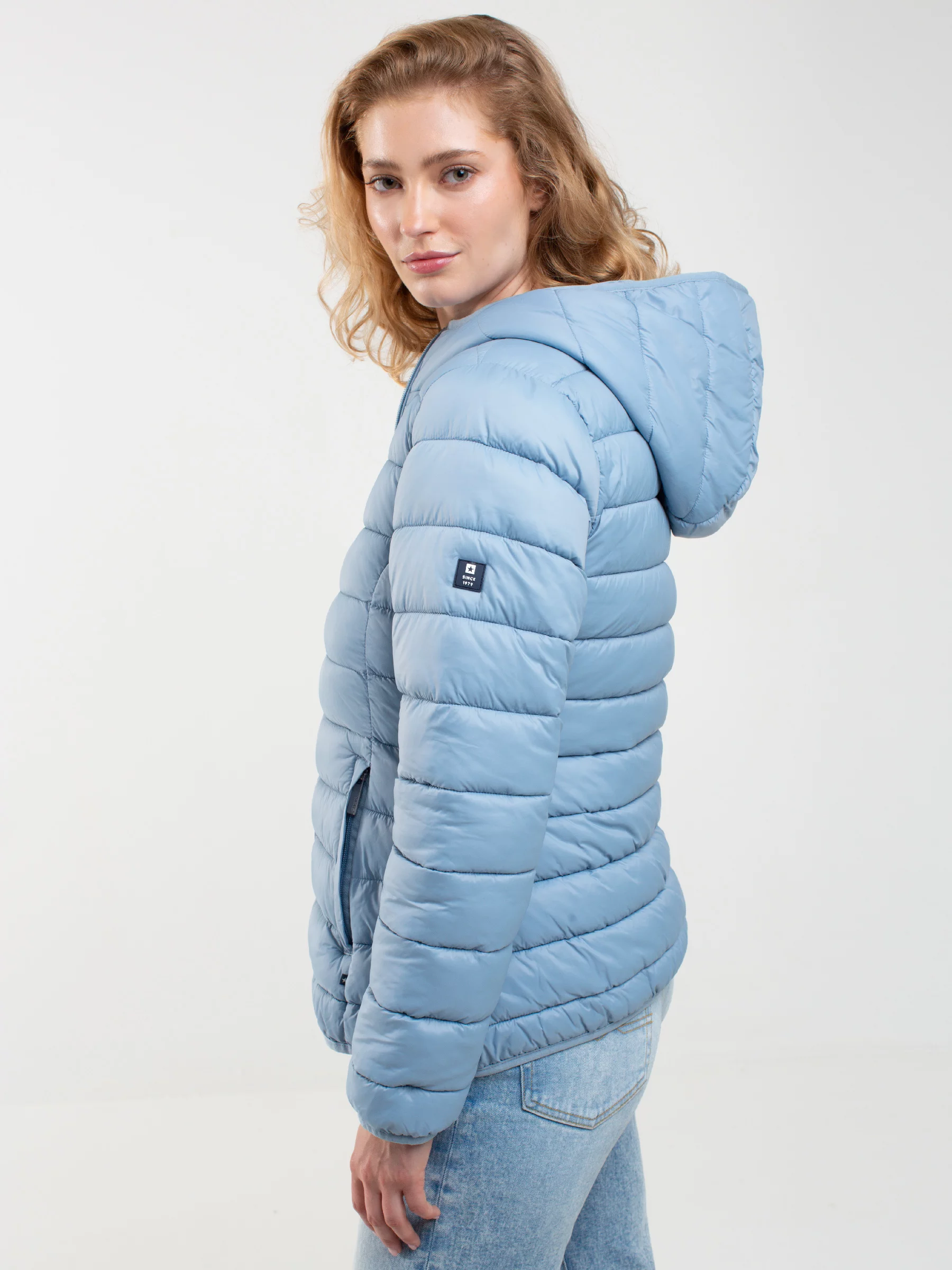 Kurtka damska przejściowa niebieska Venla 401